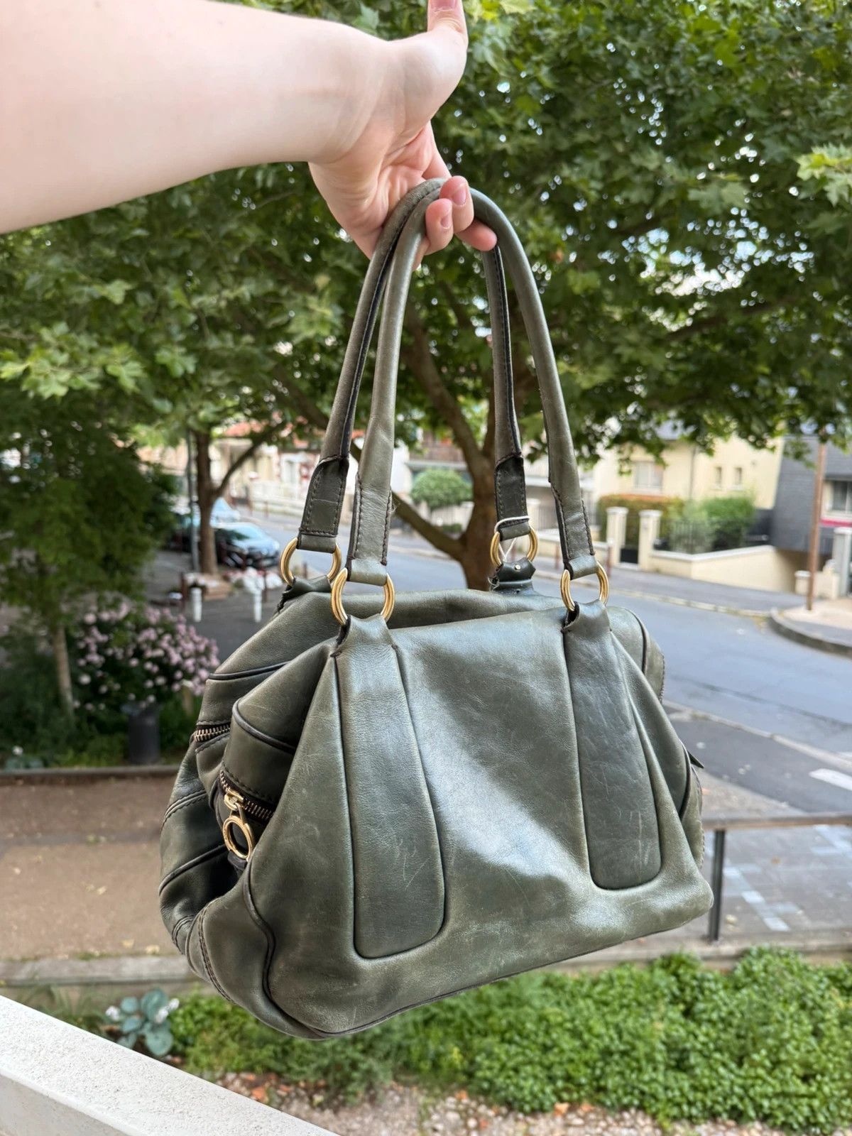 Dolce Gabbana Crossbody Bag Vintage Opium Street Wear Y2K in Green, Women's