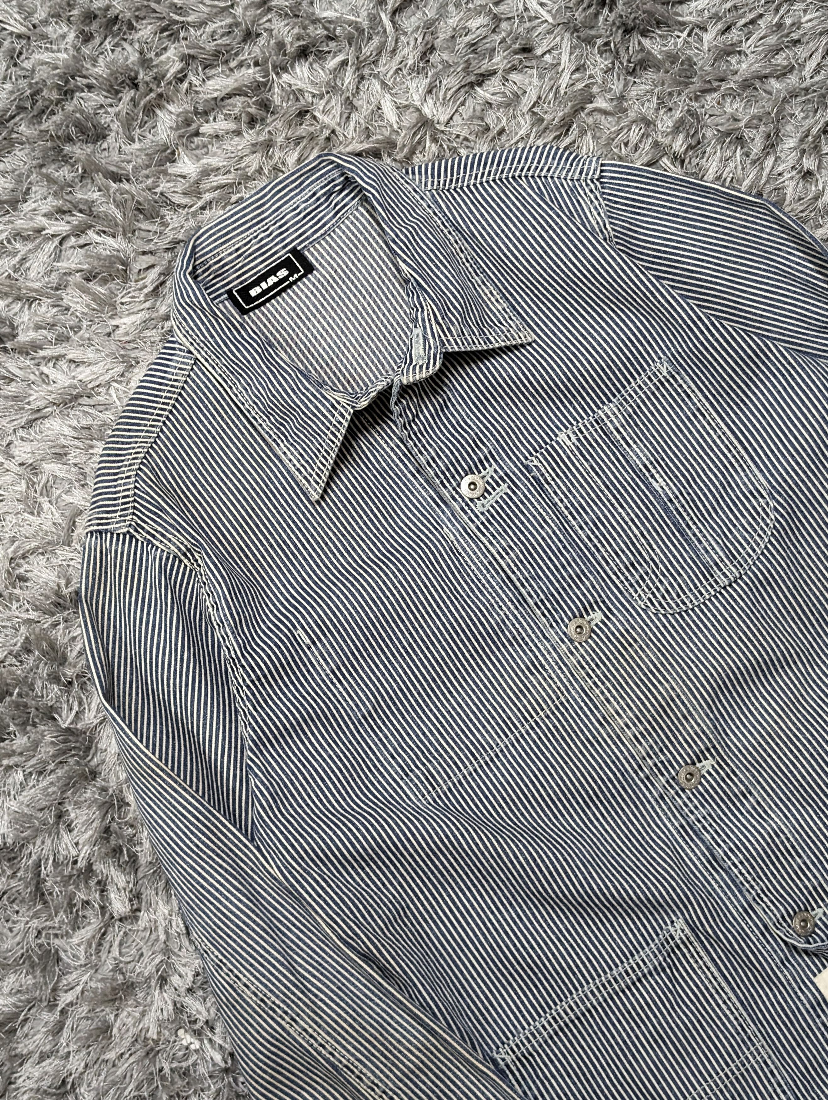 Bias Bias Hickory Stripes Workers Jacket Oversized Workwear Size US M / EU 48-50 / 2 - 4 Thumbnail