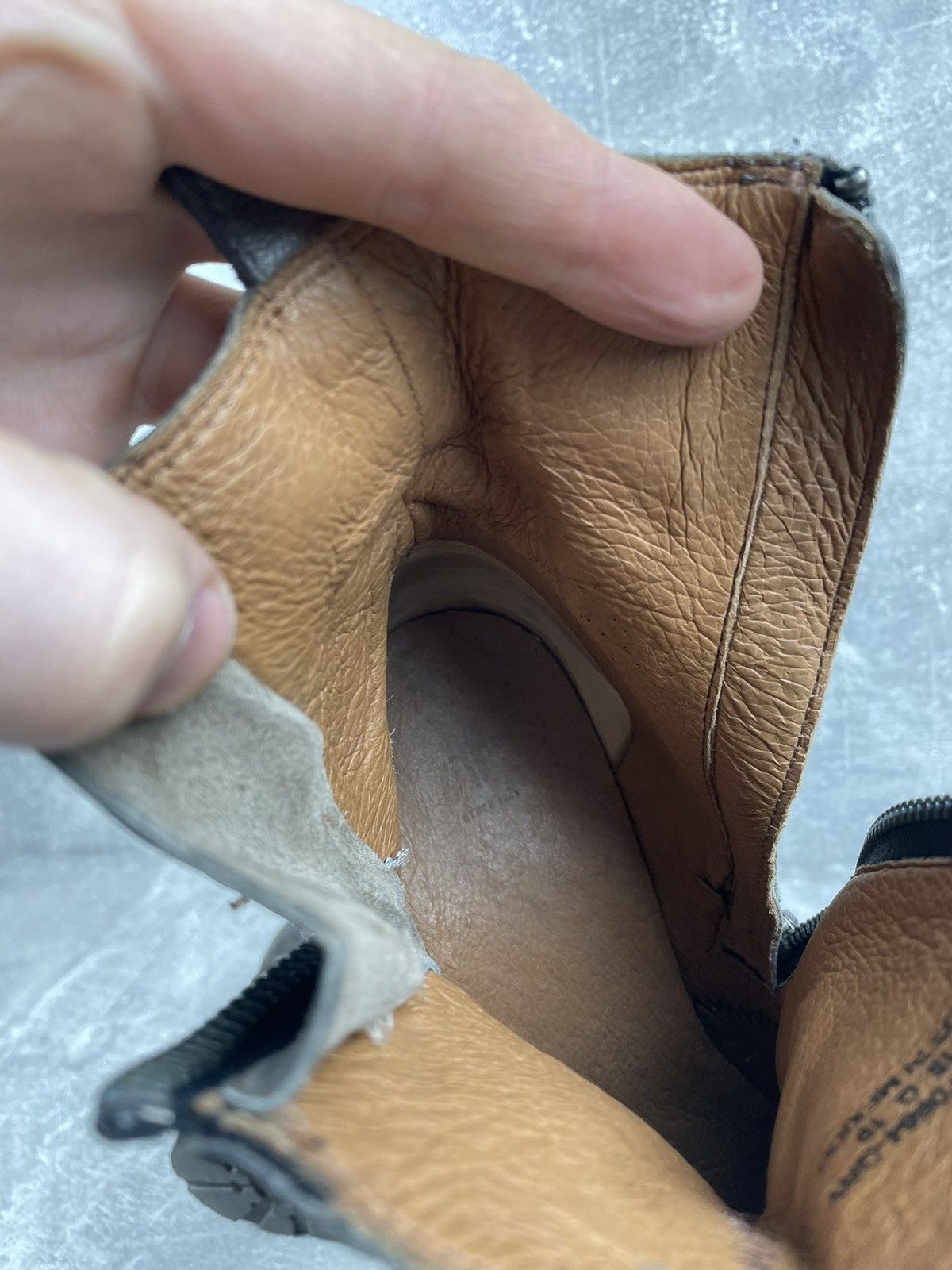 Frye FRYE Vintage Avant Garde Zip Olive Leather Boots Size US 11 / IT 41 - 14 Thumbnail