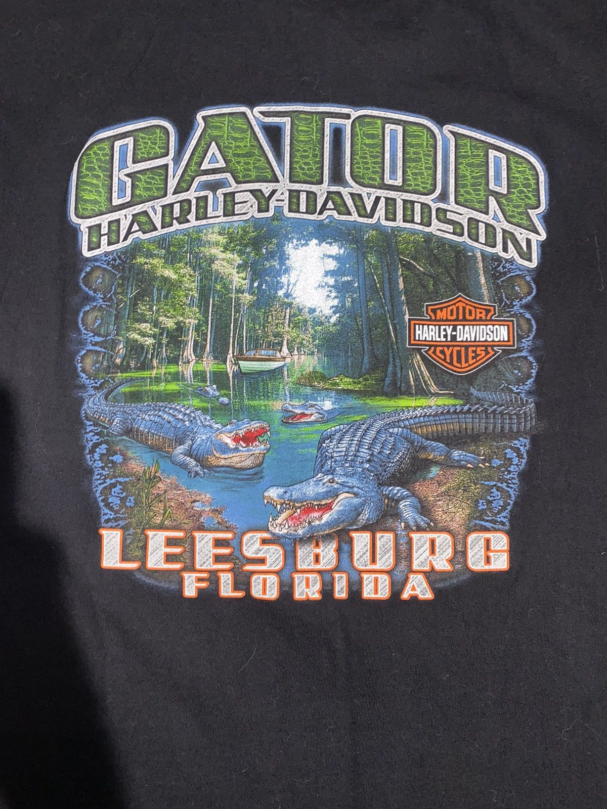 Harley Davidson × Vintage Harley davidson gator t-shirt Size US S / EU 44-46 / 1 - 4 Thumbnail