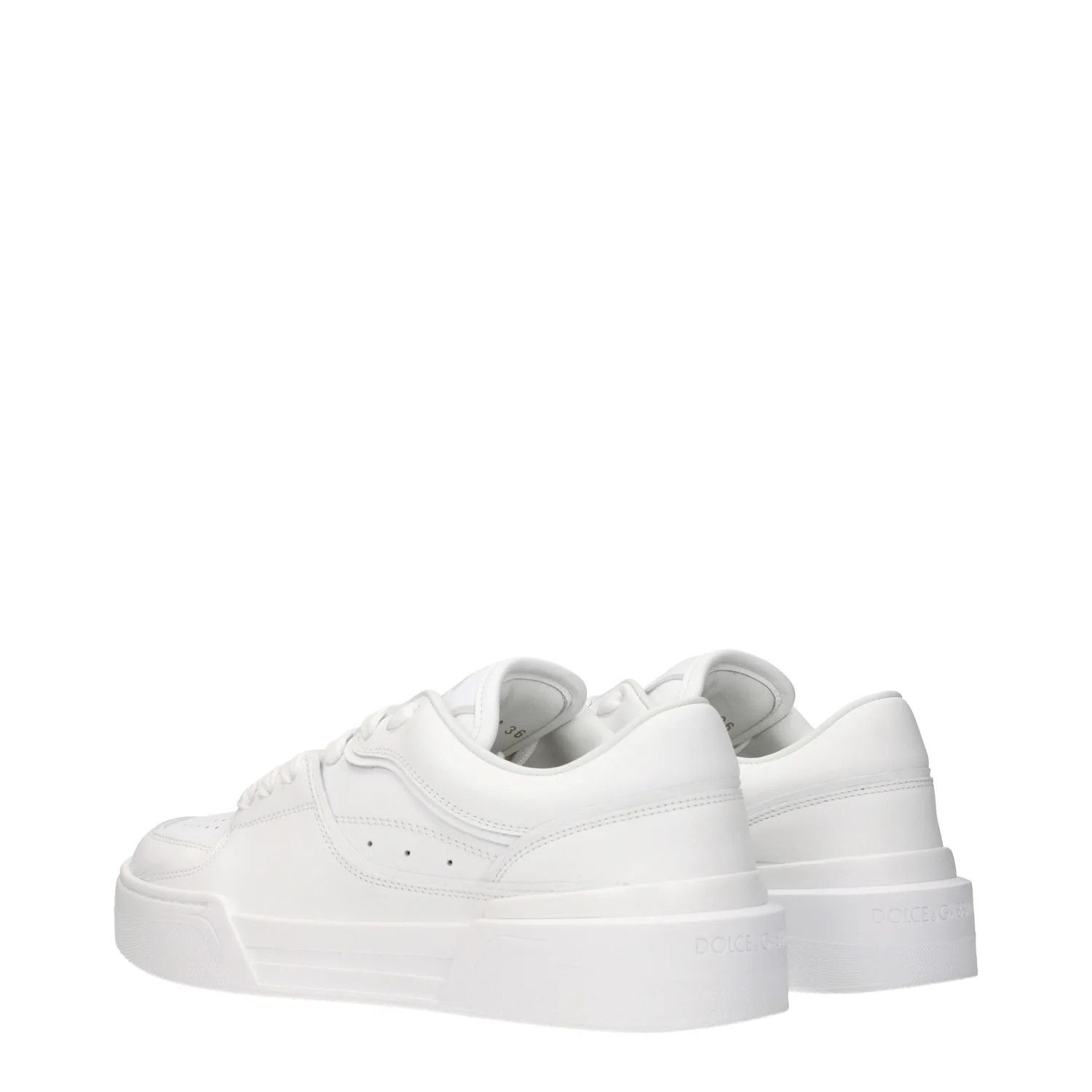 Dolce & Gabbana ob1o1e1124 Leather Sneakers in White Size US 6 / IT 36 - 4 Thumbnail