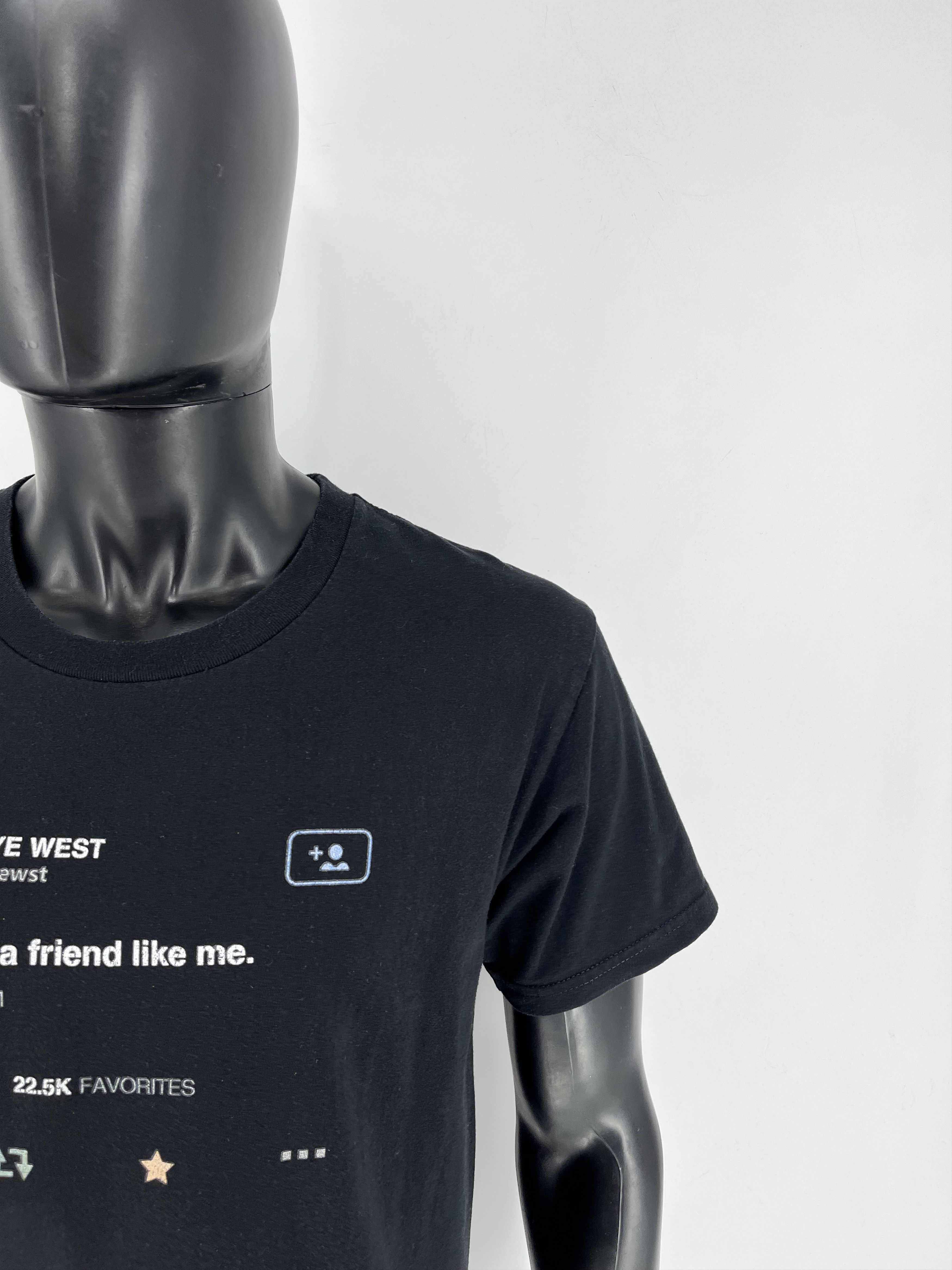 Band Tees × Rap Tees Y2K "I Wish I had A Friend Like Me" Kanye West Tweet Size US L / EU 52-54 / 3 - 11 Thumbnail