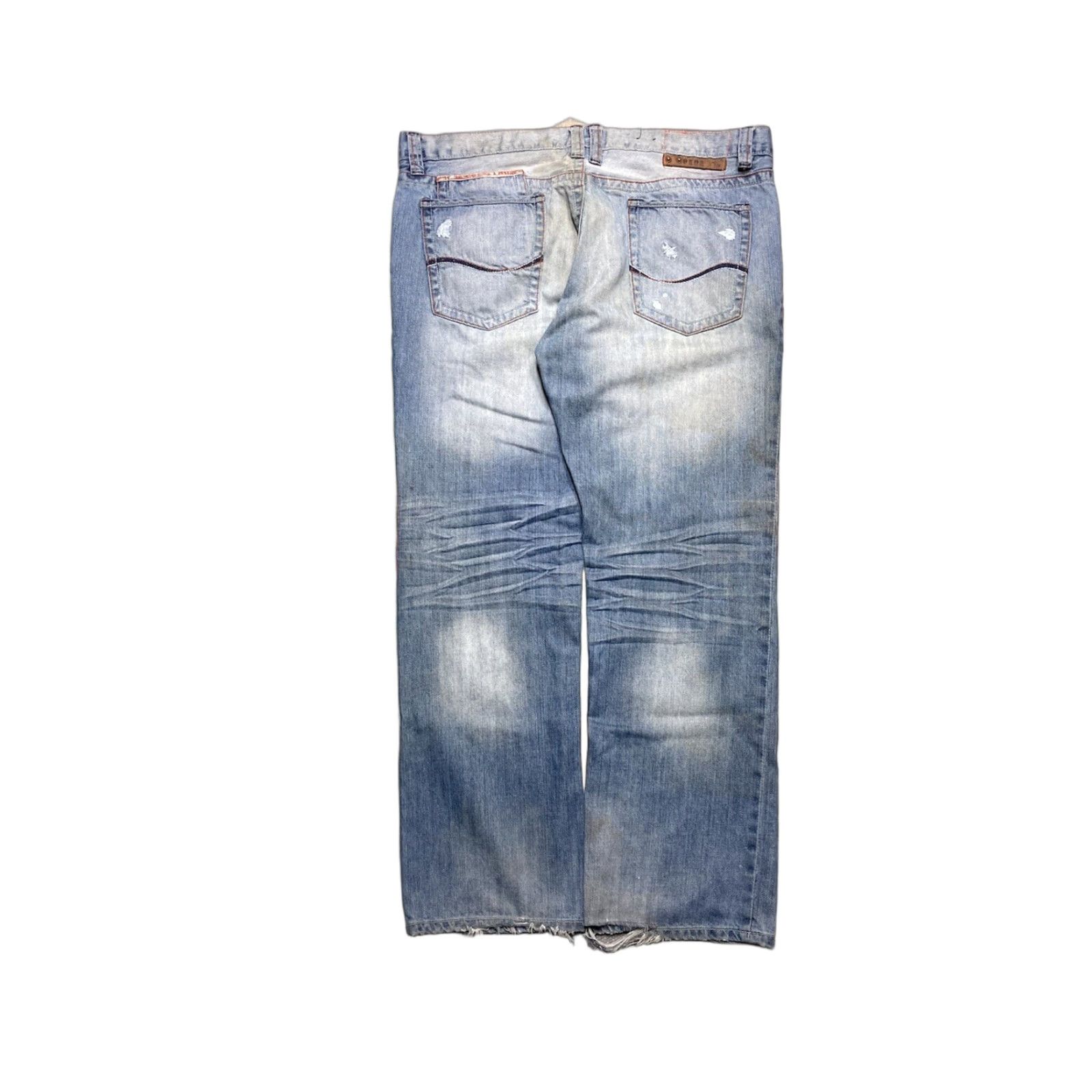 Pepe Jeans VINTAGE Pepe Jeans Jeans Hip Hop Baggy Wide Leg 40x31 Blue Men 40 Inseam 31 Vintage Y2K Grunge Skater Pipes Fade Size US 40 / EU 56 - 1 Thumbnail