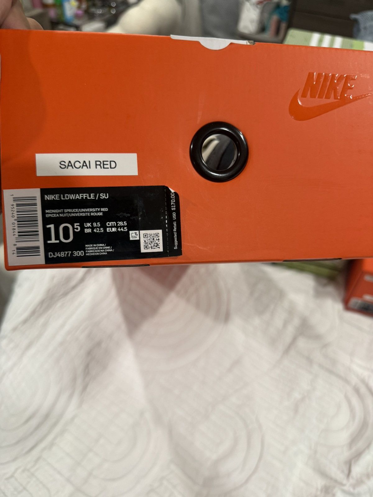 Nike × Sacai × Undercover Nike waffle sacai size 10.5 red/black/white Size US 10.5 / EU 43-44 - 8 Thumbnail