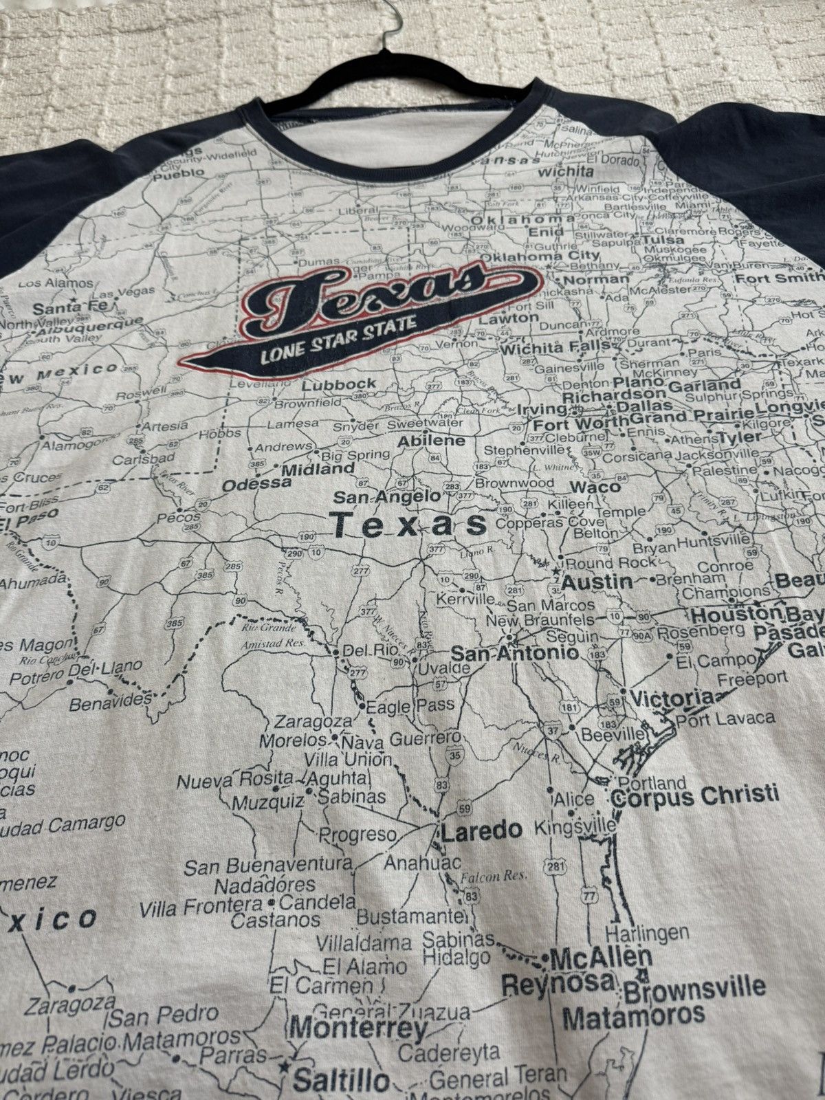 Vintage Map of Texas Tee Shirt Size US L / EU 52-54 / 3 - 3 Thumbnail