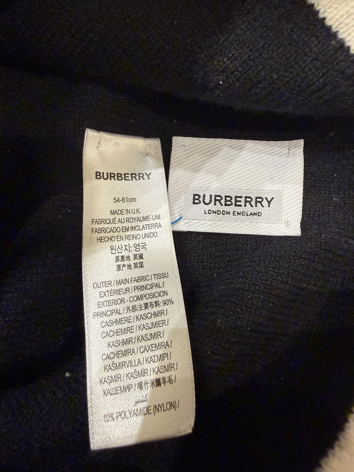 Burberry Burberry Cashmere Logo Intarsia Beanie Size ONE SIZE - 4 Thumbnail