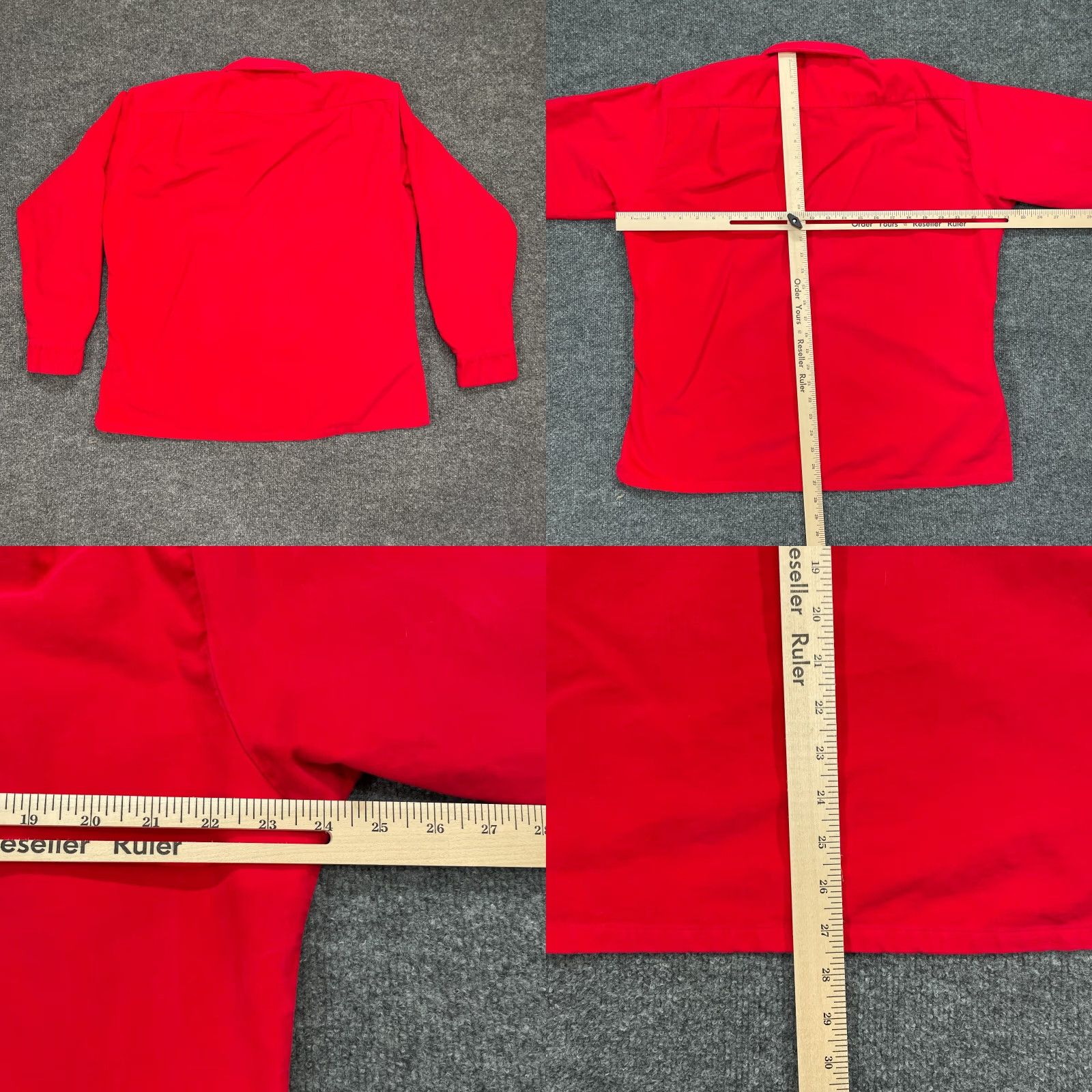 Vintage VINTAGE Heeksuede Shirt Mens XL Red Long Sleeve Western Zip Adult Size US XL / EU 56 / 4 - 8 Thumbnail