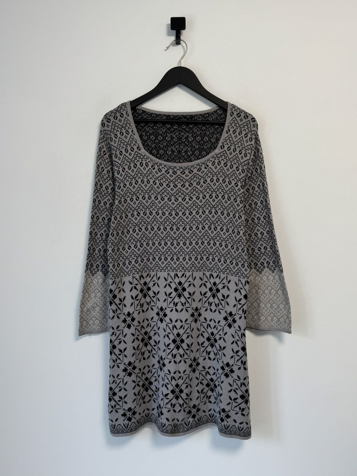Gudrun Sjoden Gudrun Sjoden Knitted Cotton All Over Printed Midi Dress Size XL / US 12-14 / IT 48-50 - 1 Thumbnail