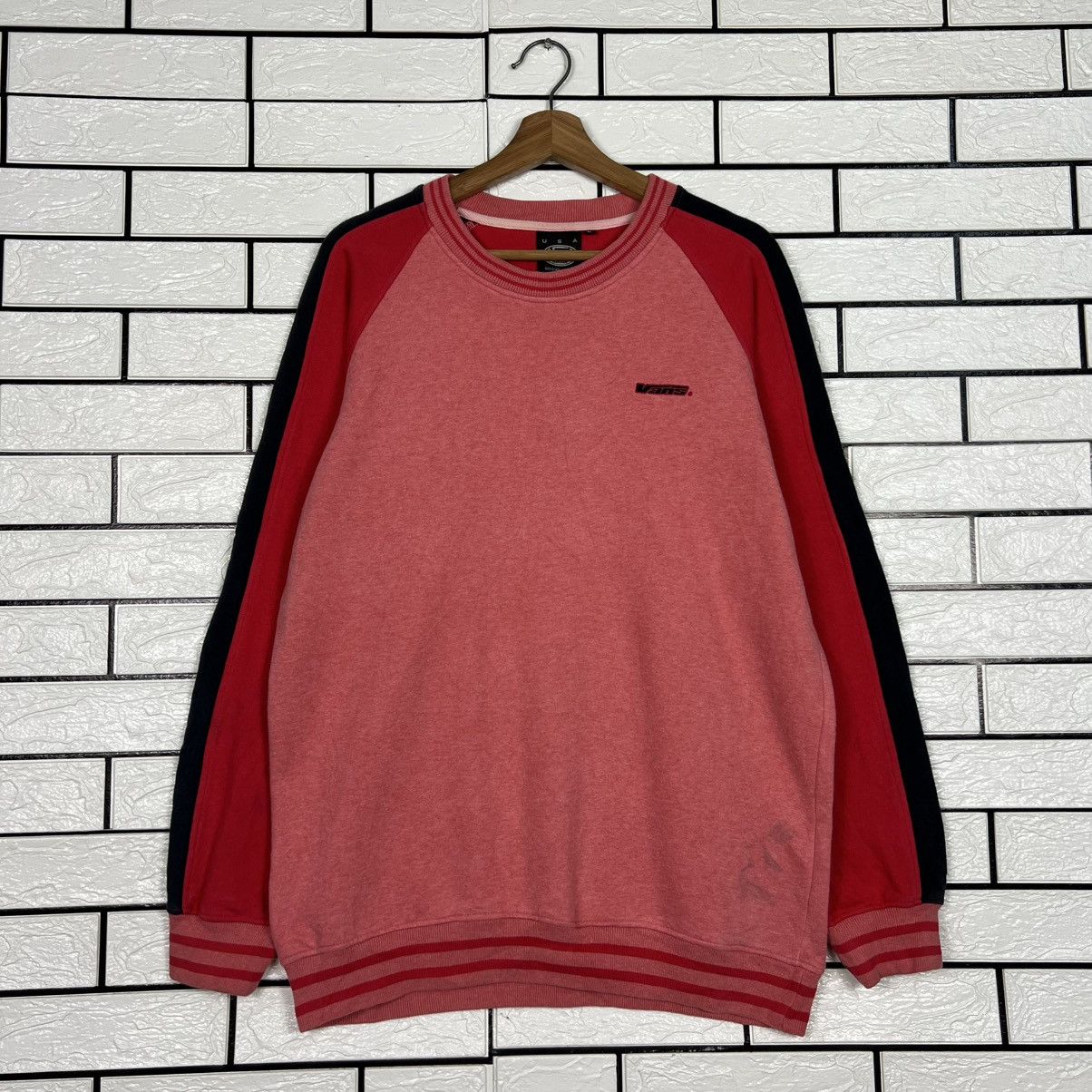 Vans Vintage VANS Embroidered Logo Crewneck Sweatshirt #4080-C185 Size US L / EU 52-54 / 3 - 1 Thumbnail