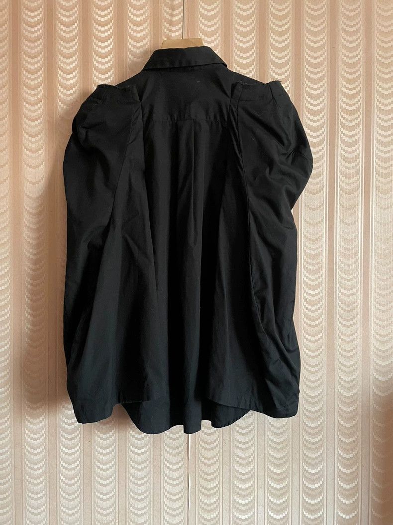 Comme des Garcons Comme Des Garcons Retro Black Shirt Blouse Patchwork Dark Size XS / US 0-2 / IT 36-38 - 2 Thumbnail