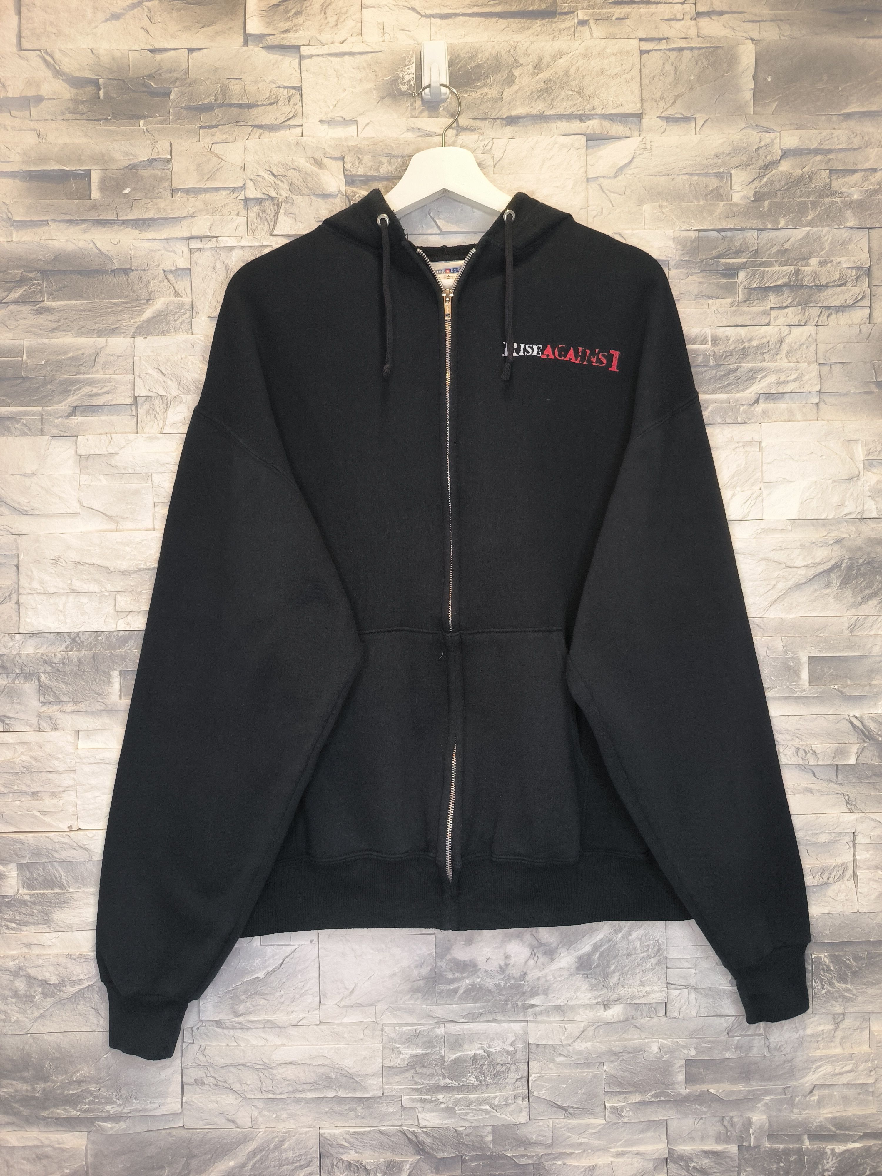 Band Tees Vintage Rise Against Zip Hoodie Band Rock Size US M / EU 48-50 / 2 - 2 Thumbnail