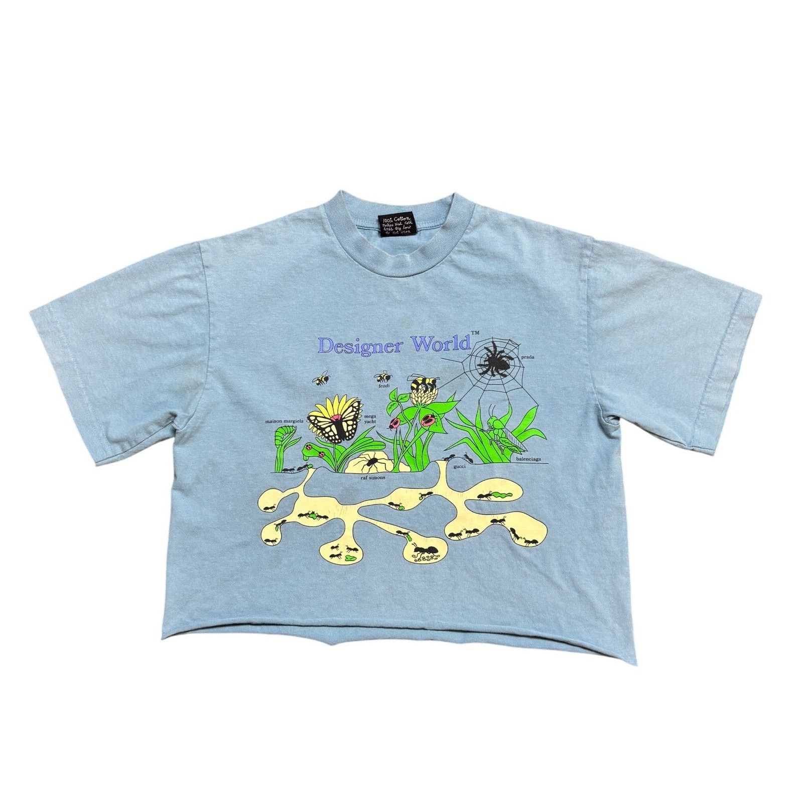 Mega Yacht Mega Yacht Designer World Insect Nature Cropped Shirt Small Size US S / EU 44-46 / 1 - 1 Thumbnail