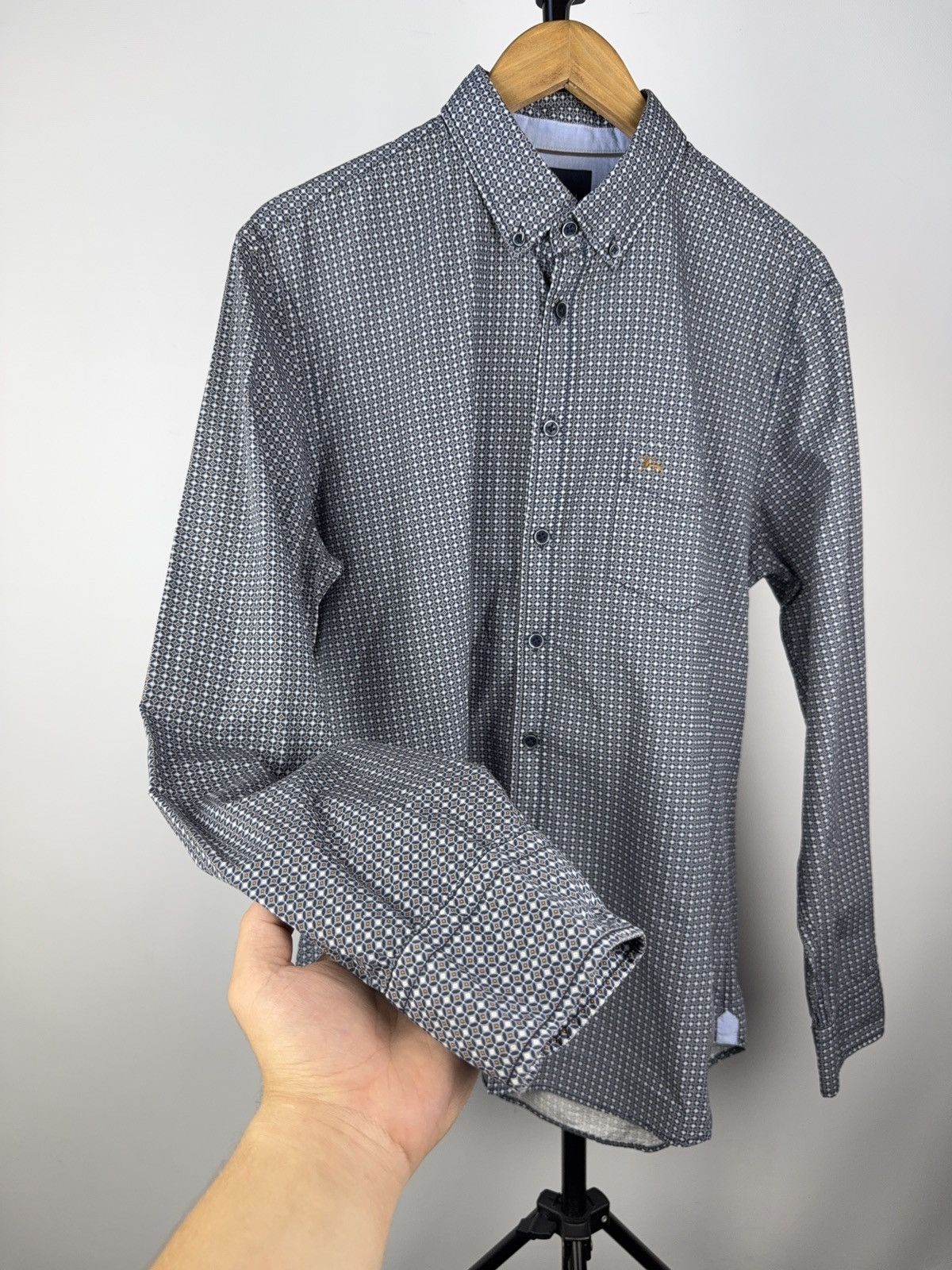 Vintage Vintage Style 00s Designer Paul Kehl Dot pattern Shirt Size US M / EU 48-50 / 2 - 8 Thumbnail
