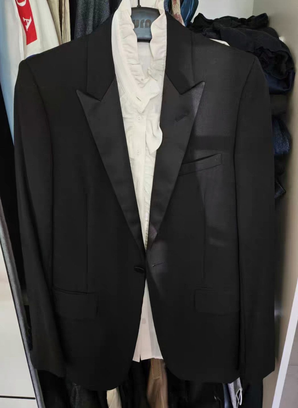 Saint Laurent Paris Sz 44 Saint Laurent Paris Smoking Blazer Jacket-2508 Size US S / EU 44-46 / 1 - 7 Thumbnail