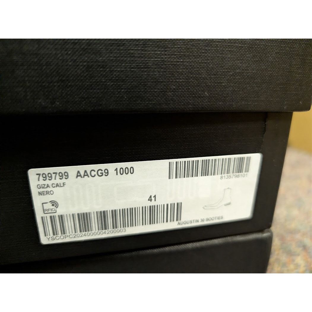 Saint Laurent Paris o1rshd1 Giza Calf Augustin 30 Booties Boots in Nero Size US 8 / EU 41 - 20 Thumbnail