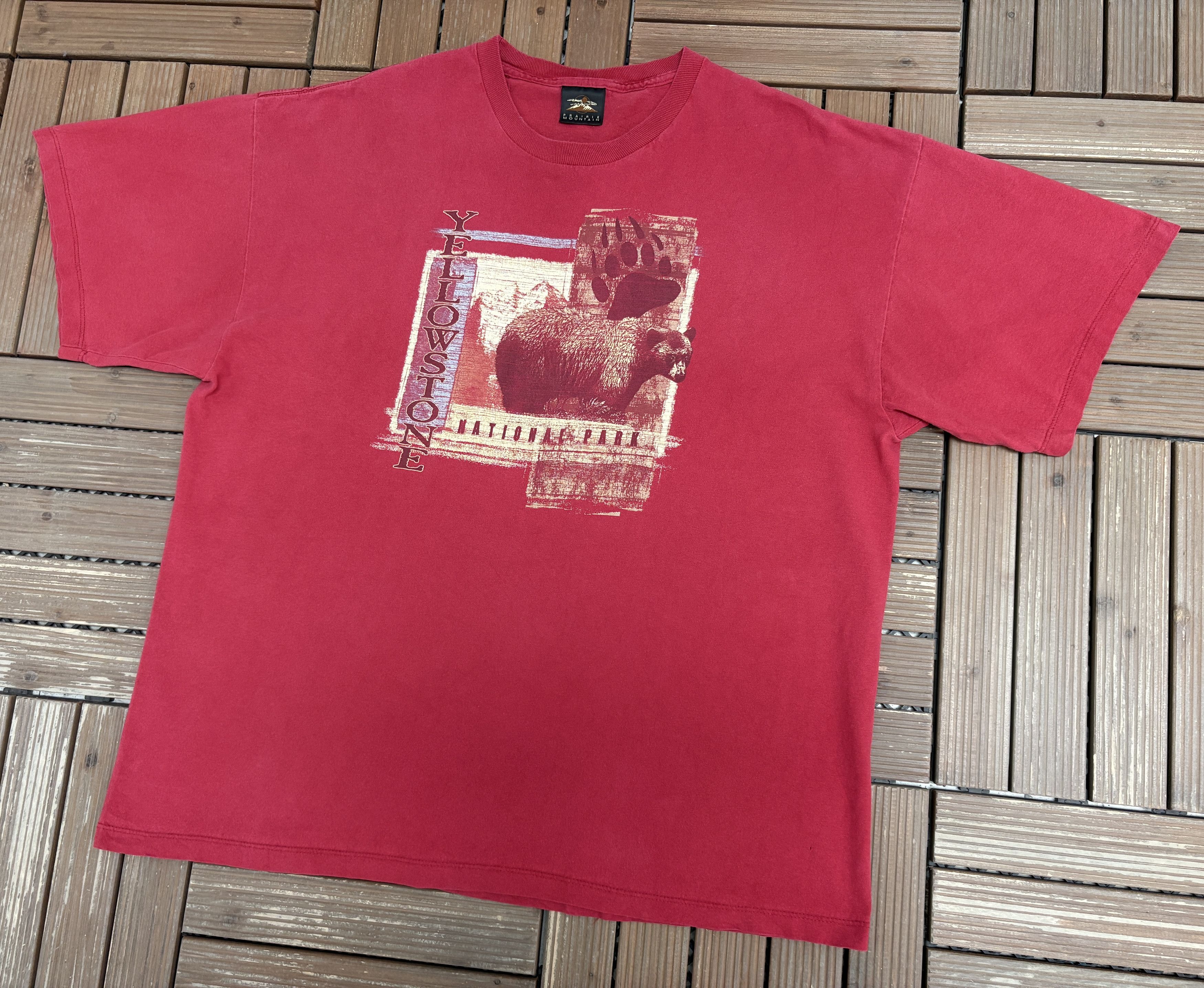 Vintage Yellowstone National Park Vintage Red T-Shirt Tee Size US XXL / EU 58 / 5 - 3 Thumbnail