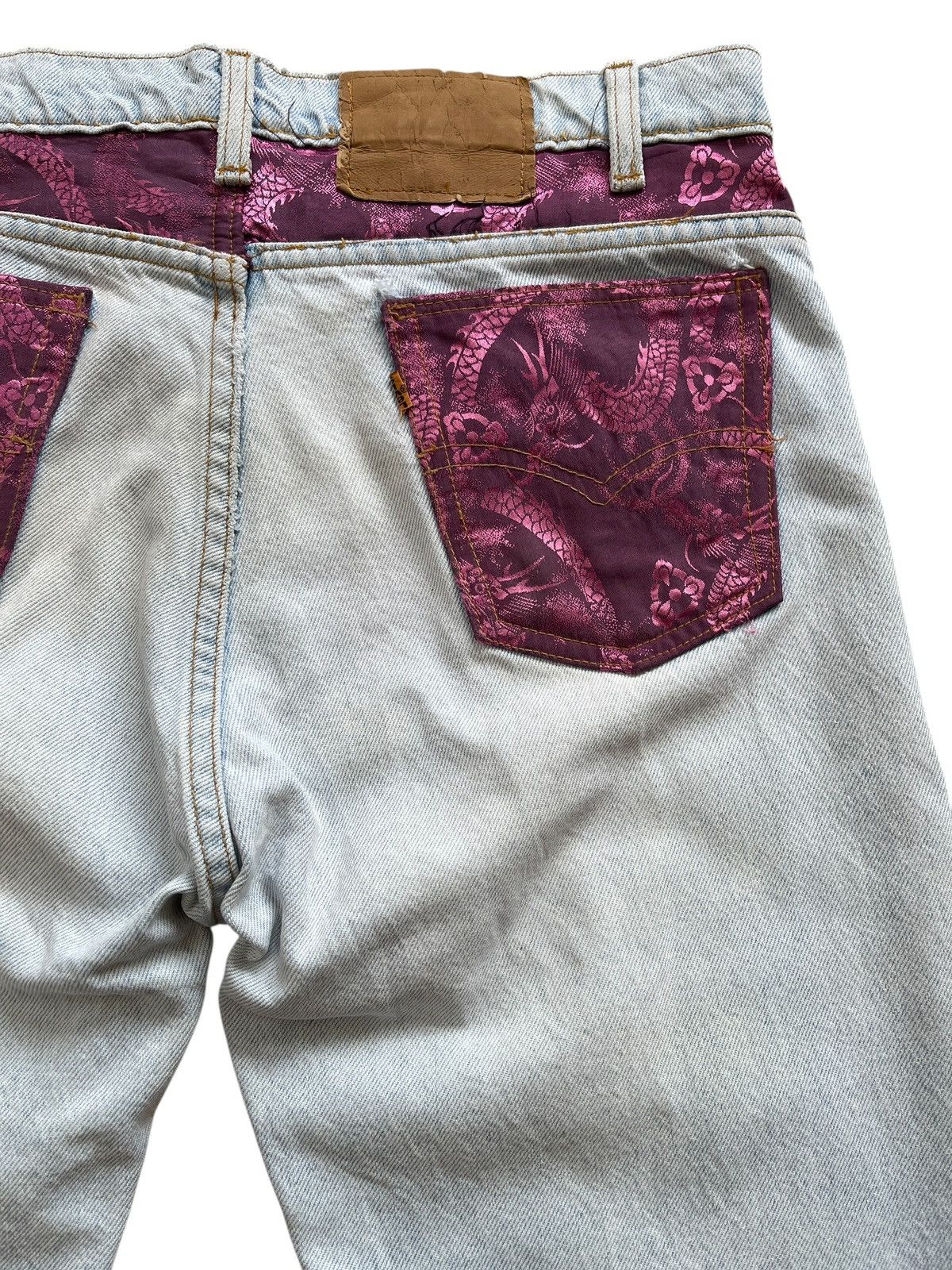 Levi's Vintage Clothing Vintage Levis 1 of 1 Reworked Destroyed Denim Size US 33 - 13 Thumbnail