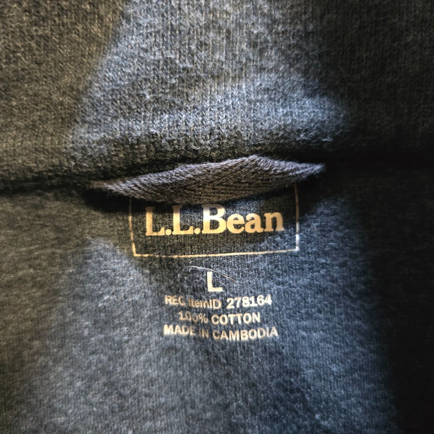 Vintage LL Bean Jacket Mens Large Gray Full Zip Pockets Cotton Padded Elbows Capsule Size US L / EU 52-54 / 3 - 4 Thumbnail