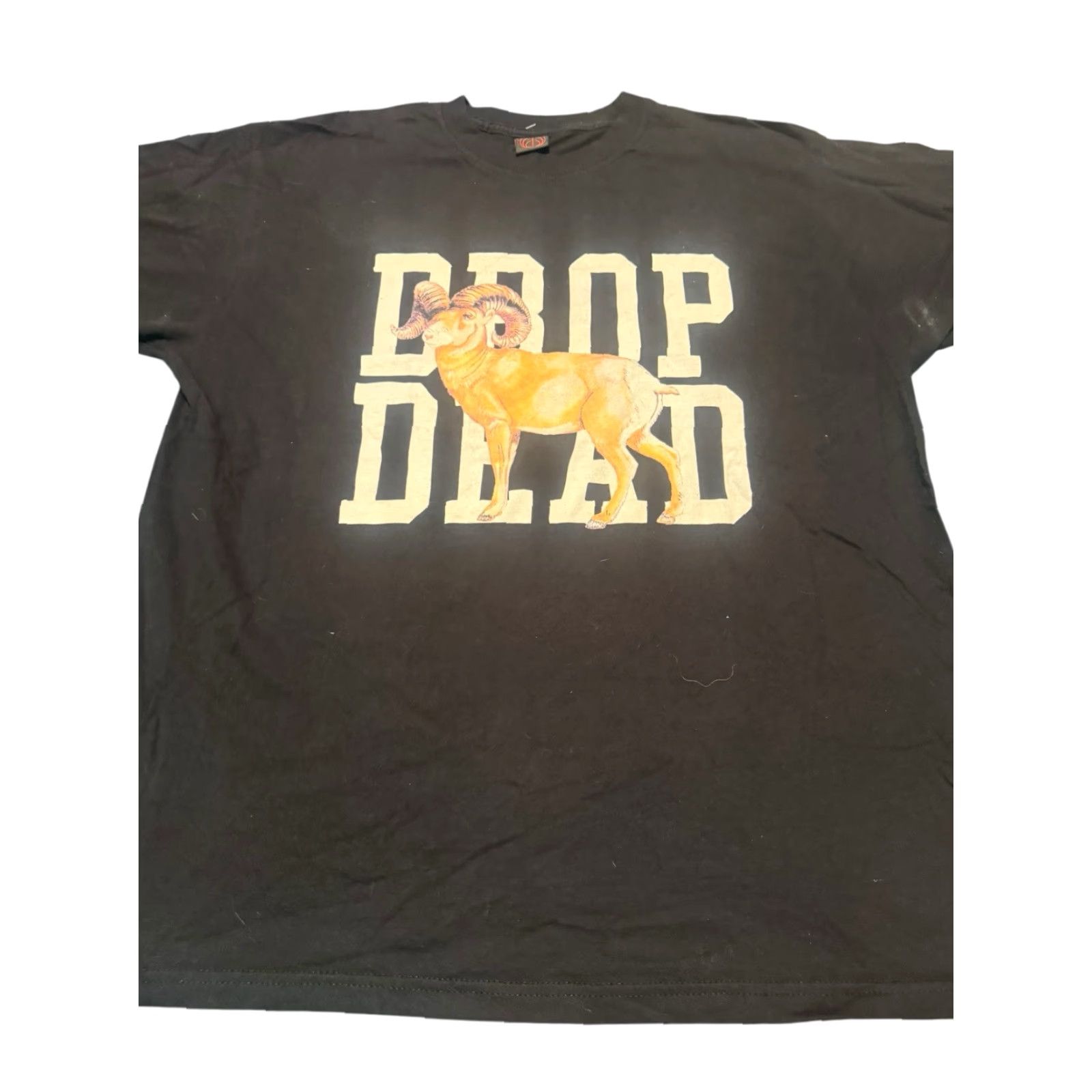 Vintage Drop Dead X Drop Dead Clothing Goat Shirt XL Black Men T-Shirt Short Sleeve Cotton Band Metal Vintage: No Size US XL / EU 56 / 4 - 4 Thumbnail