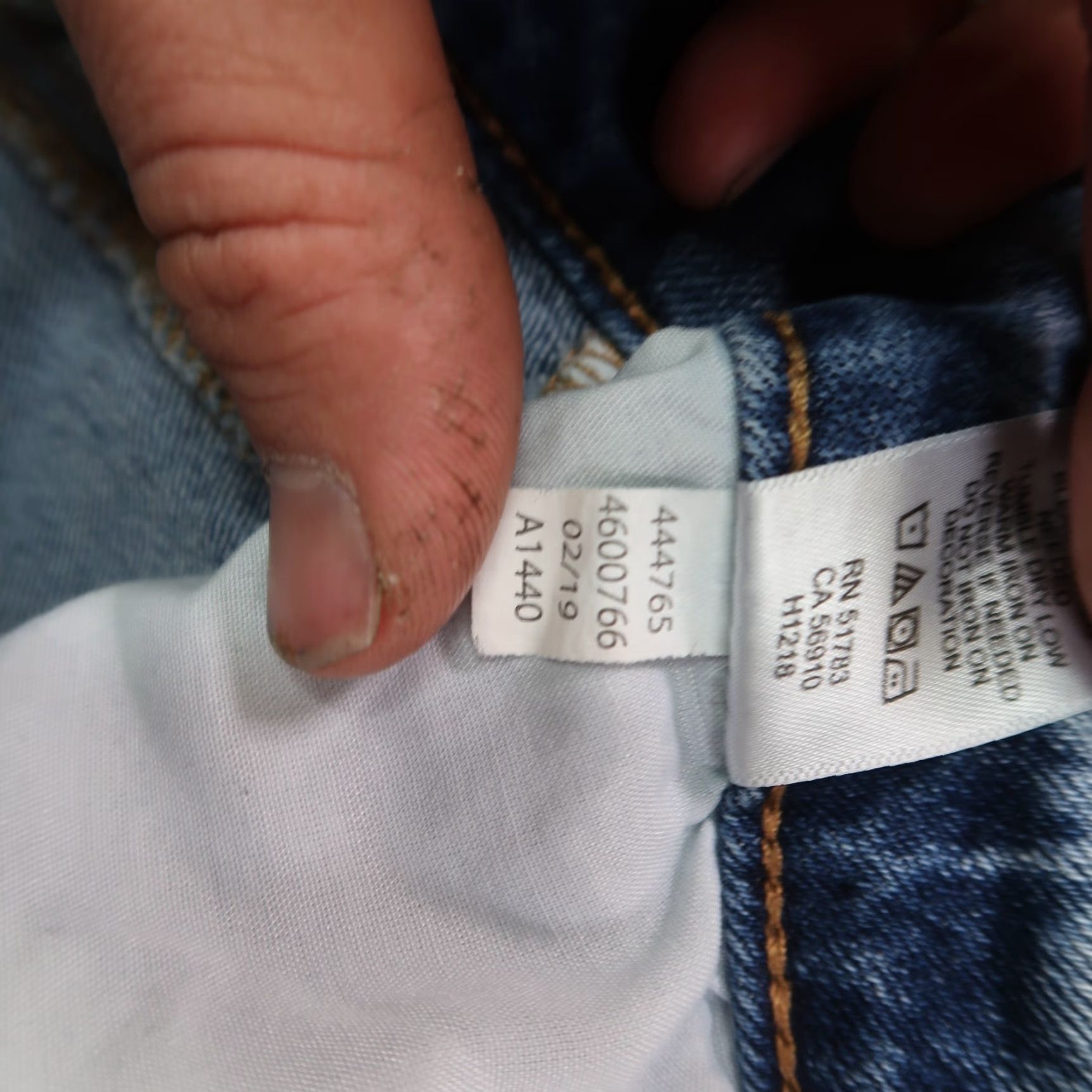 Vintage Maurices Jeans High Rise Boyfriend Women's 14W Blue Stretch Denim Button Fly 5-Pocket Design Regular Inseam 28 in . Size 36" / US 14 / IT 50 - 5 Thumbnail