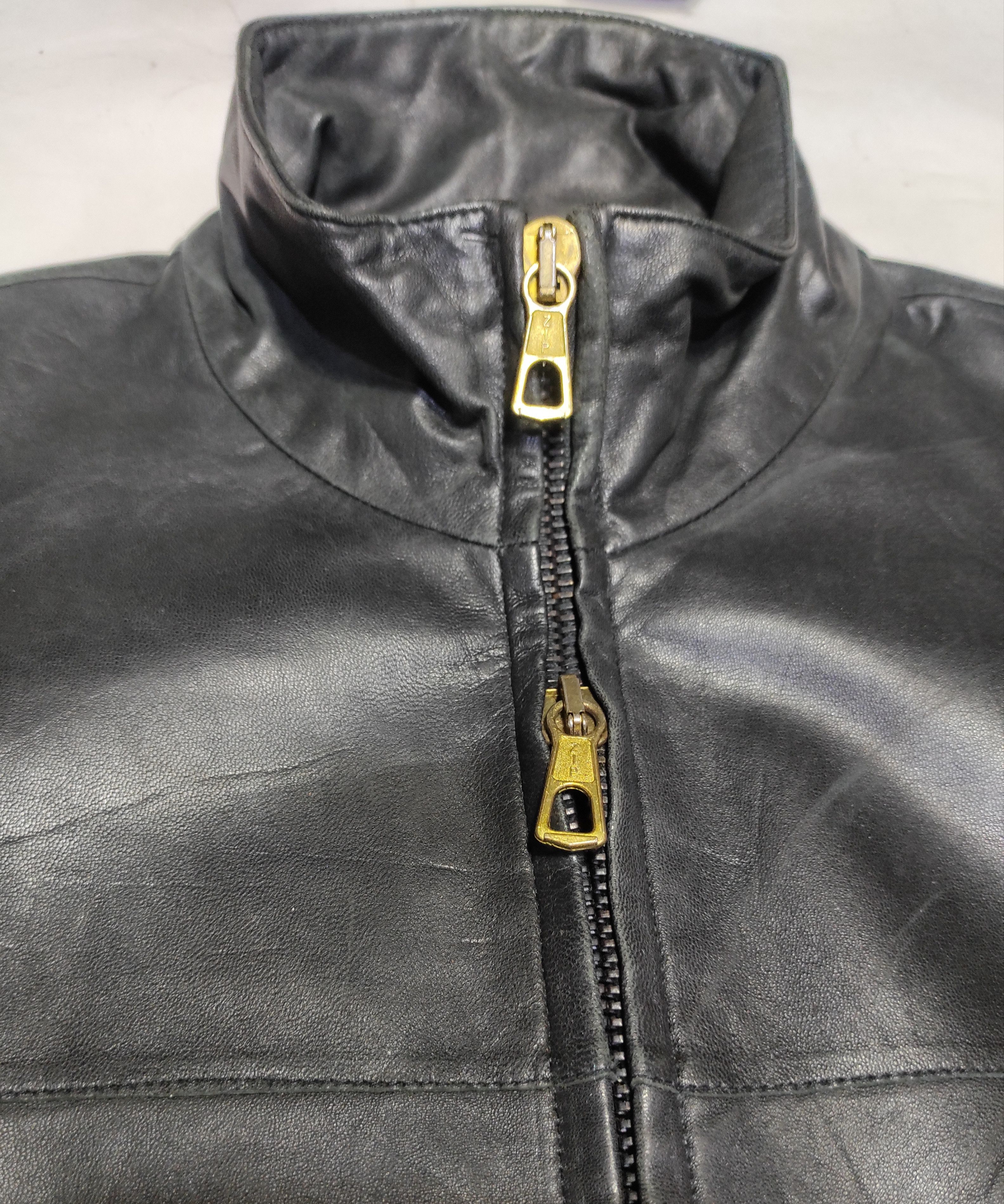 Armani Armani Collezioni Leather Classical Jacket Size US L / EU 52-54 / 3 - 7 Thumbnail