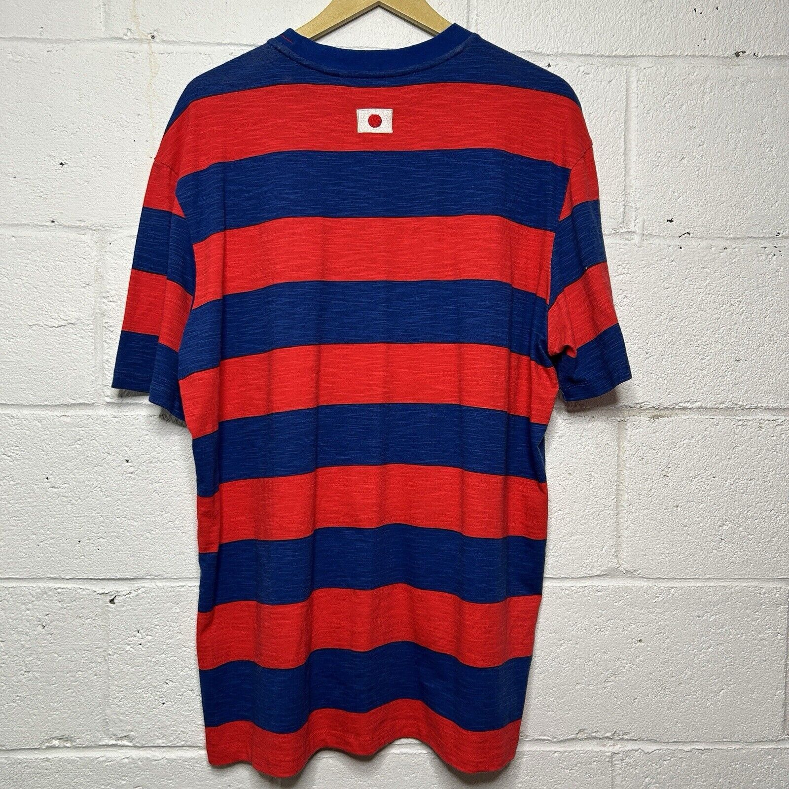 Guess Guess x A$AP Rocky Japan Edition Red Blue Stripes T-Shirt Size US L / EU 52-54 / 3 - 2 Thumbnail