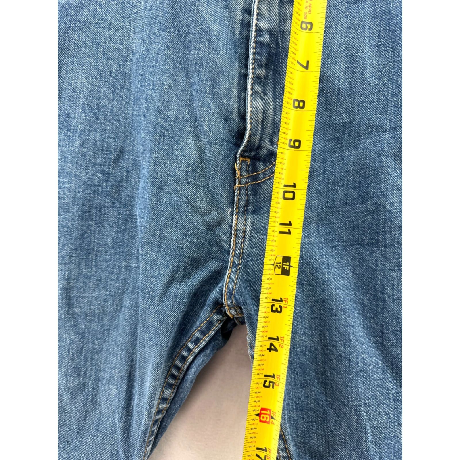Levi's Levi's 505 Jeans Mens 40x30 Blue Medium Wash Cotton Regular Straight Style Jeans Size US 40 / EU 56 - 7 Thumbnail