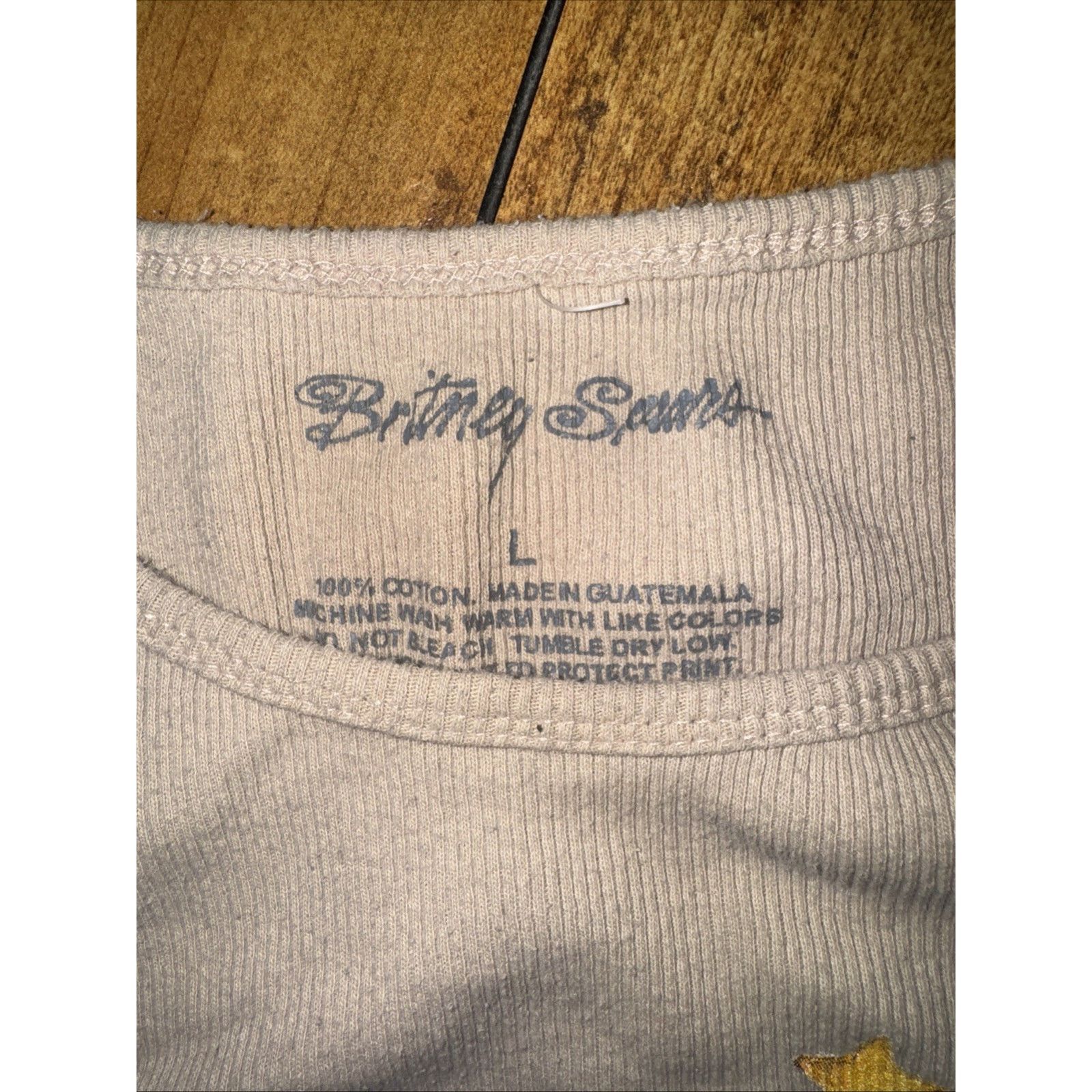 Band Tees Britney Spears Lucky Ribbed Sleeveless Tank Top L Juniors Size L / US 10 / IT 46 - 3 Thumbnail