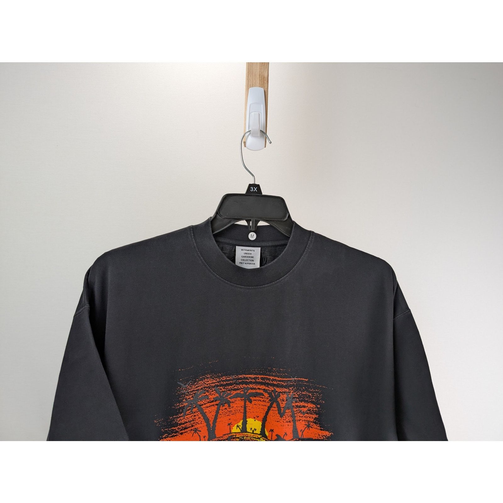 Vetements o1rshd1 Sunset Logo SS T-Shirt in Black Size US L / EU 52-54 / 3 - 4 Thumbnail