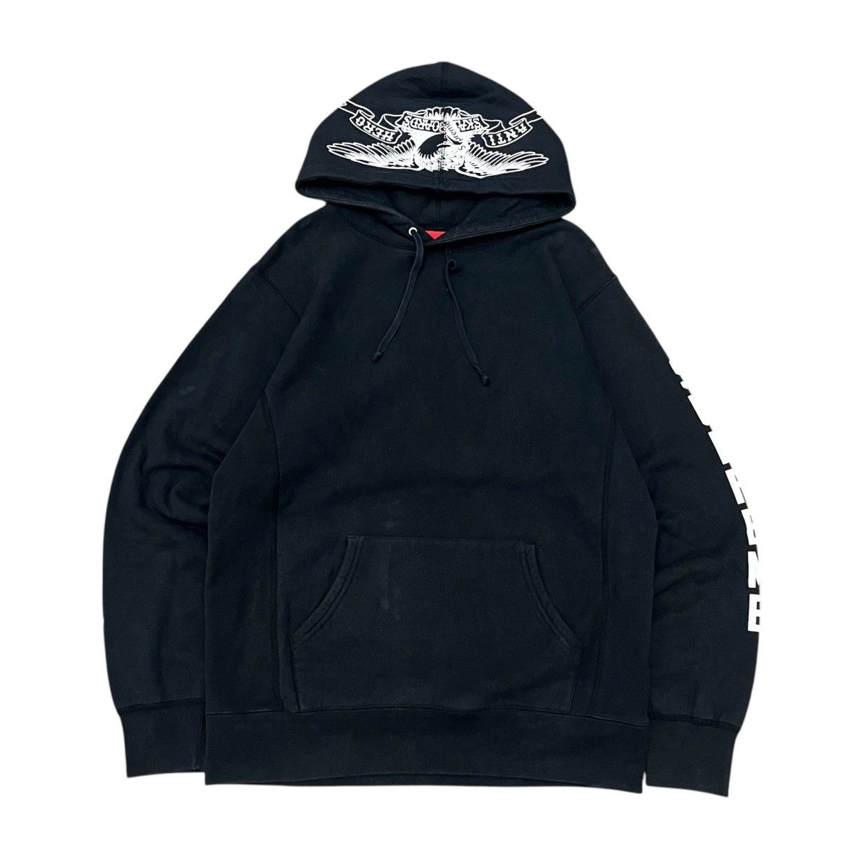Antihero × Supreme S/S 16 Supreme x Anti Hero Hooded Sweatshirt Black Size US L / EU 52-54 / 3 - 2 Thumbnail