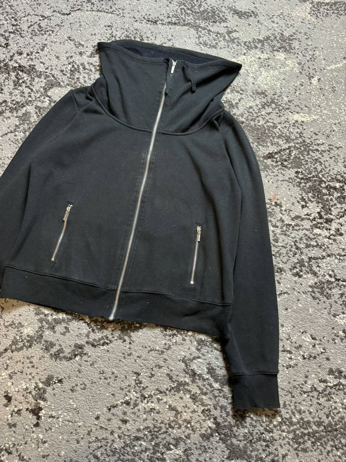 Japanese Brand × Vintage Vintage Y2K High collar Owens Style Avantgarde Hoodie Size US S / EU 44-46 / 1 - 5 Thumbnail
