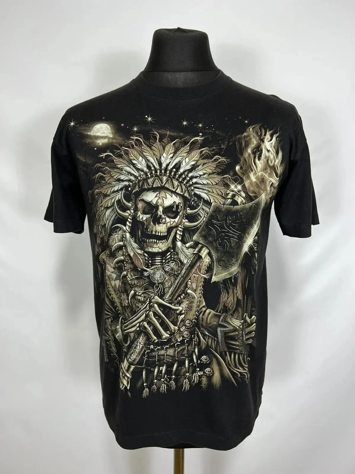 Vintage Vintage Wild copyright art skeleton tee Size US M / EU 48-50 / 2 - 1 Thumbnail