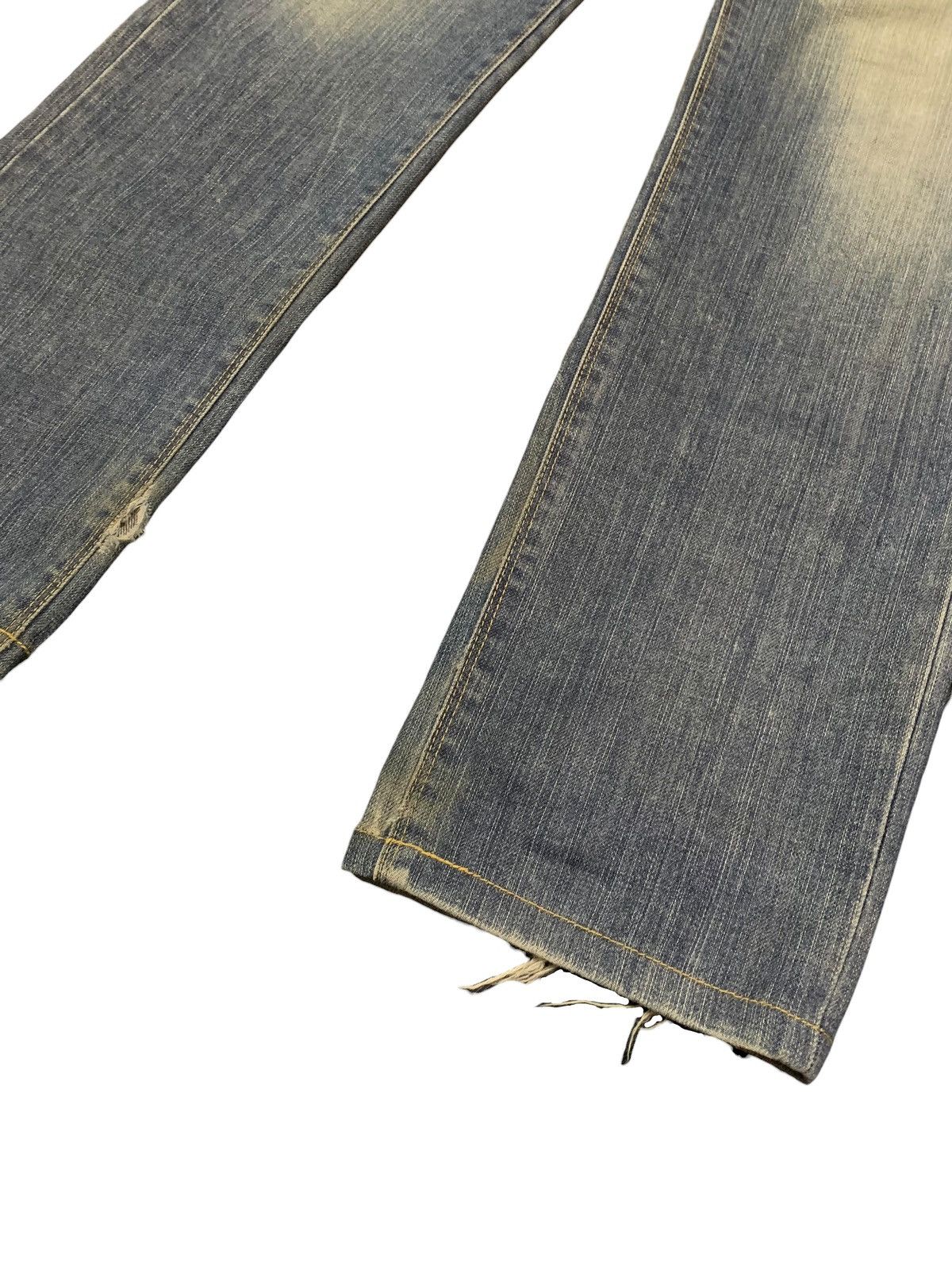 Neil Barrett Vintage Black Barret Japan Blue Wash Grunge Distressed Jeans Size US 31 - 12 Thumbnail