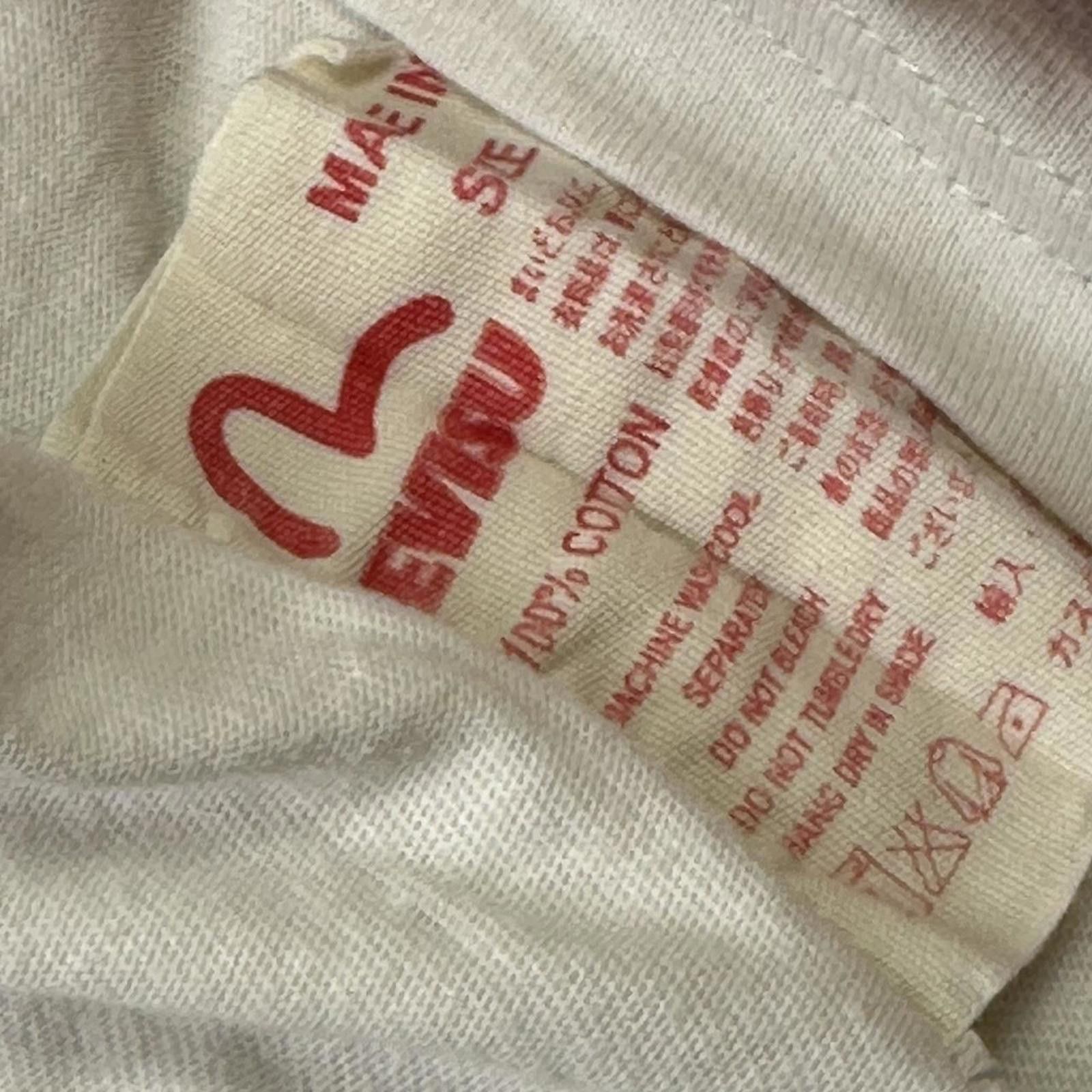 Evisu Evisu Women's White and Blue Blous Size ONE SIZE - 2 Thumbnail