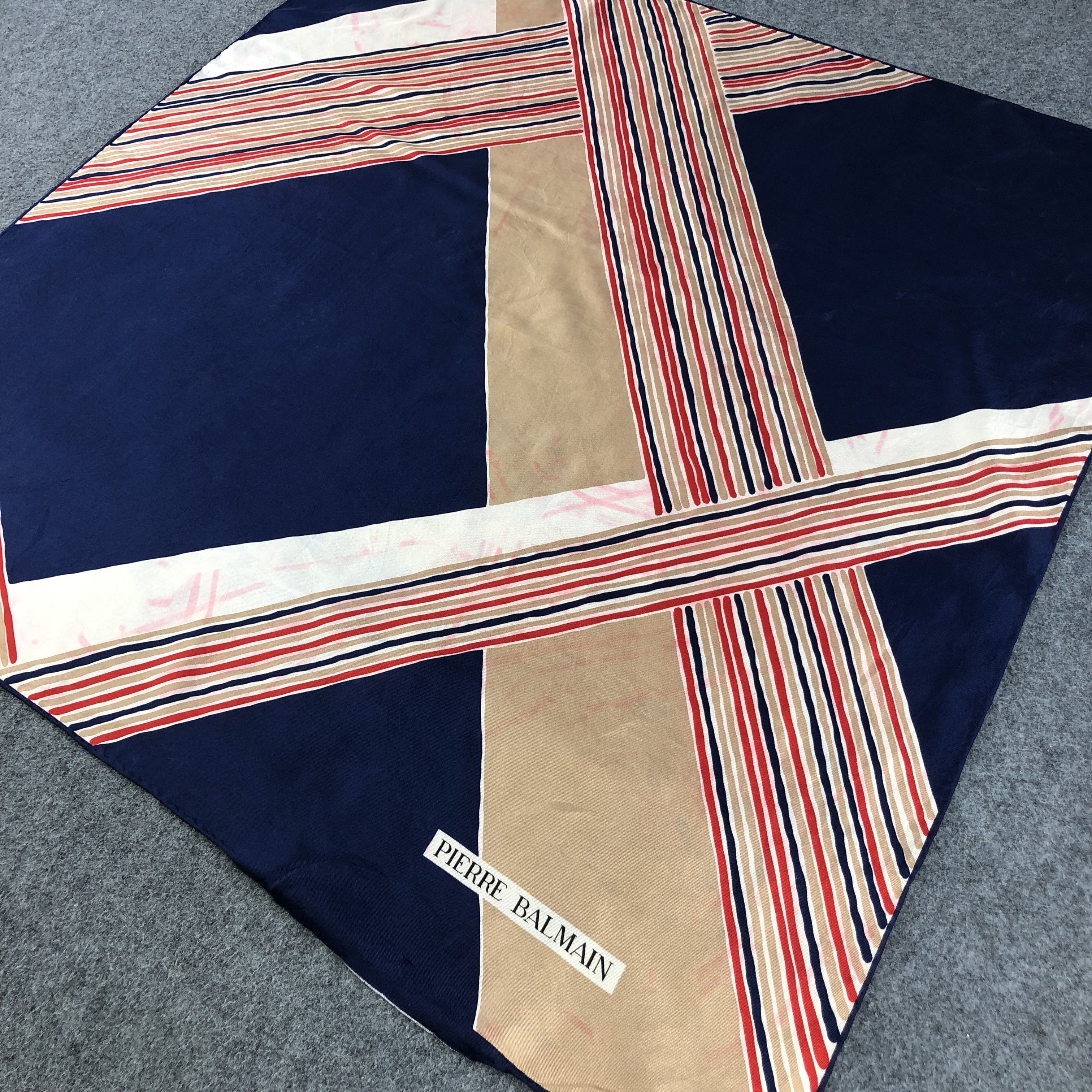 Pierre Balmain Pierre Balmain Abstract Silk Scarf M282 Size ONE SIZE - 4 Thumbnail