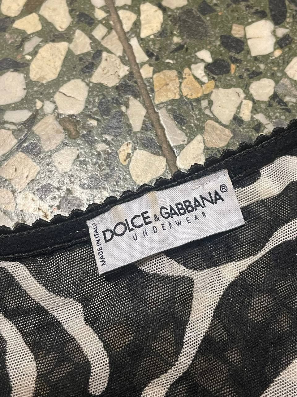 Dolce & Gabbana Vintage Dolce&Gabbana sheer mesh Zebra print short sleeved Size S / US 4 / IT 40 - 7 Thumbnail