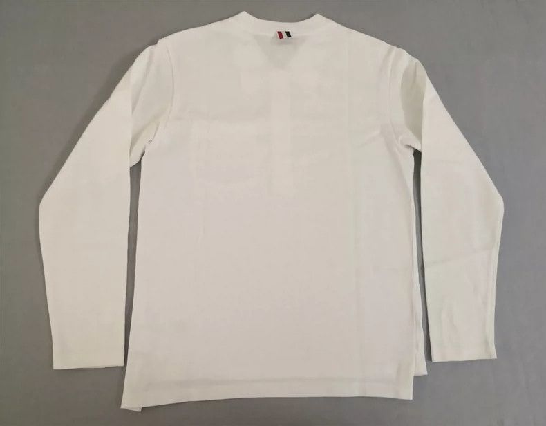 Thom Browne Thom Browne size1 Cotton long sleeve T-shirt Size US S / EU 44-46 / 1 - 5 Thumbnail