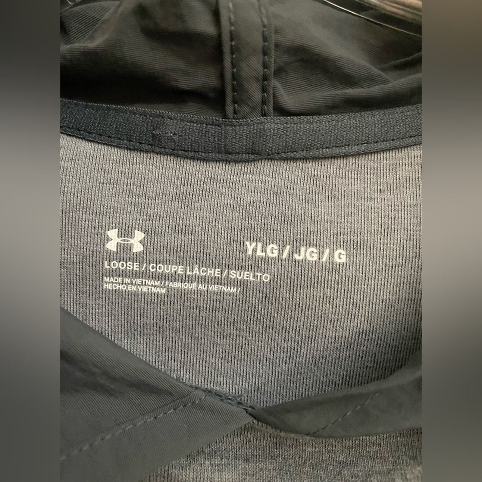 Under Armour Under Armour Youth Gray Hoodie kangaroo pocket Youth Large Size US L / EU 52-54 / 3 - 3 Thumbnail