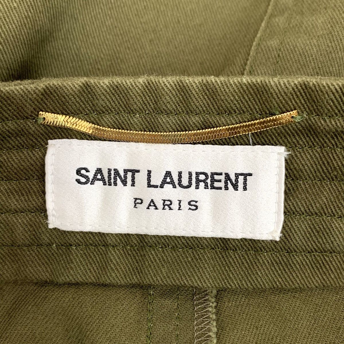 Yves Saint Laurent Yves Saint Laurent Army Green Button Design Mini Skirt K26WX Size 25" / US 0 / IT 36 - 5 Thumbnail