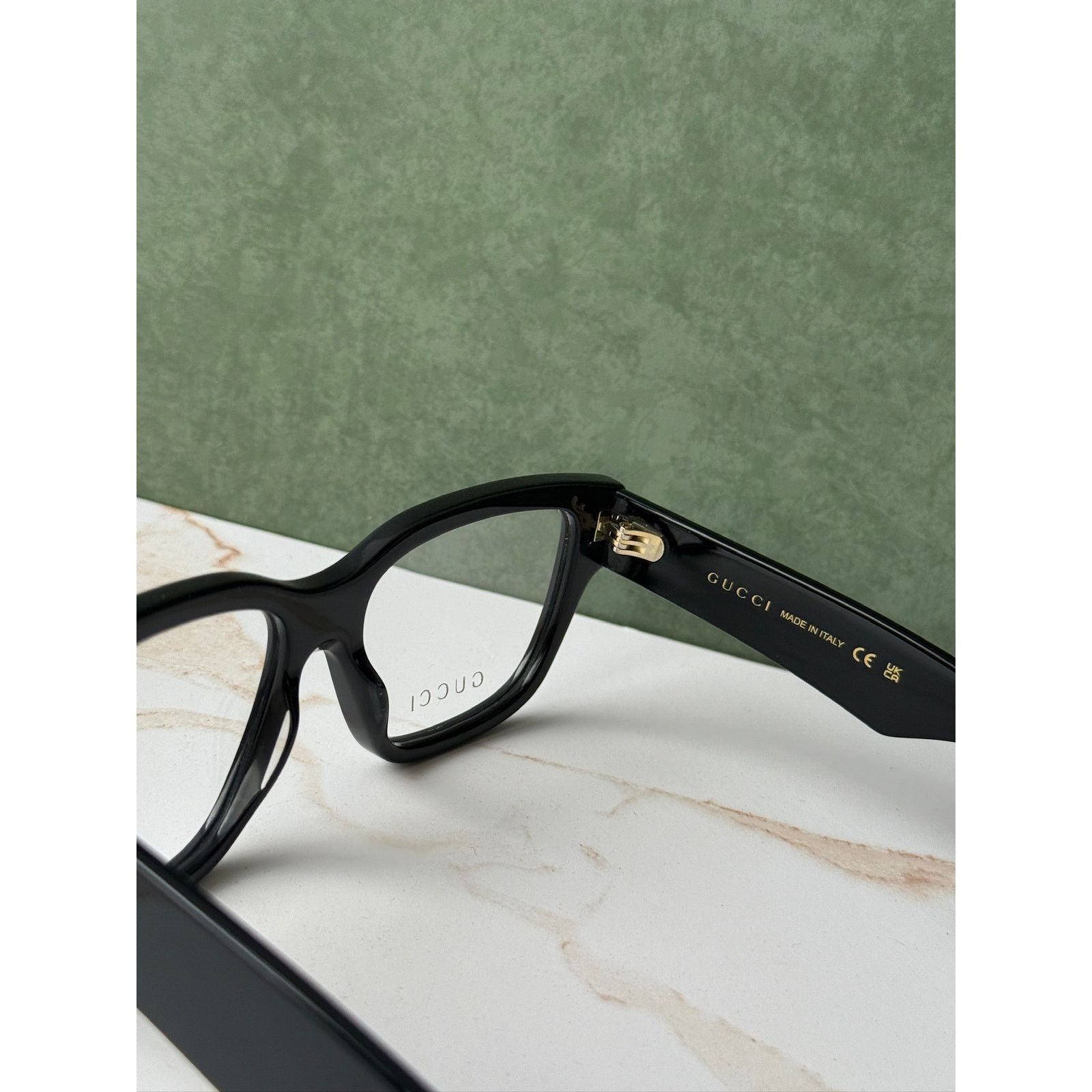 Gucci NEW Gucci GG1428O Black Unisex Square Eyeglasses Frames Size ONE SIZE - 7 Thumbnail