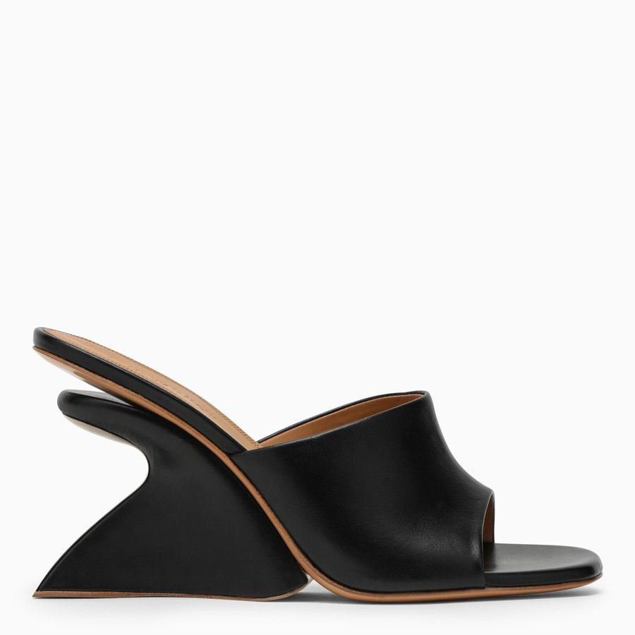 Off-White o1d2blof0924 Leather Jug Sabot in Black Size US 8 / IT 38 - 1 Thumbnail