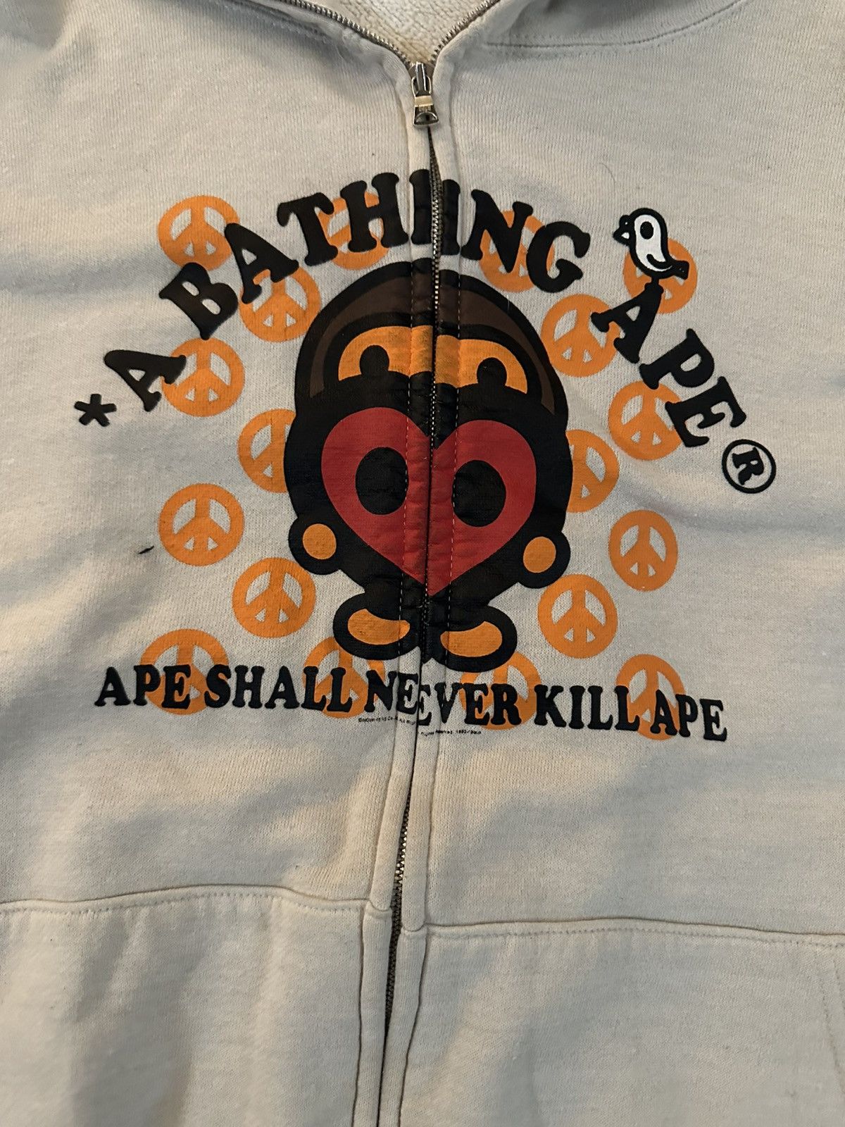Bape Bape Cream Full Zip Size US L / EU 52-54 / 3 - 3 Thumbnail