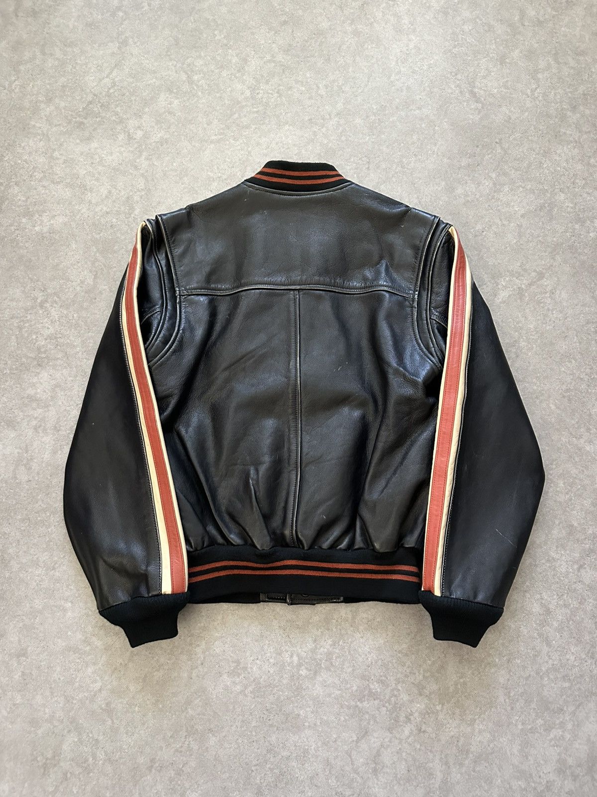 Harley Davidson Vintage Harley Davidson Leather Jacket Varsity Biker Style Size US S / EU 44-46 / 1 - 2 Thumbnail