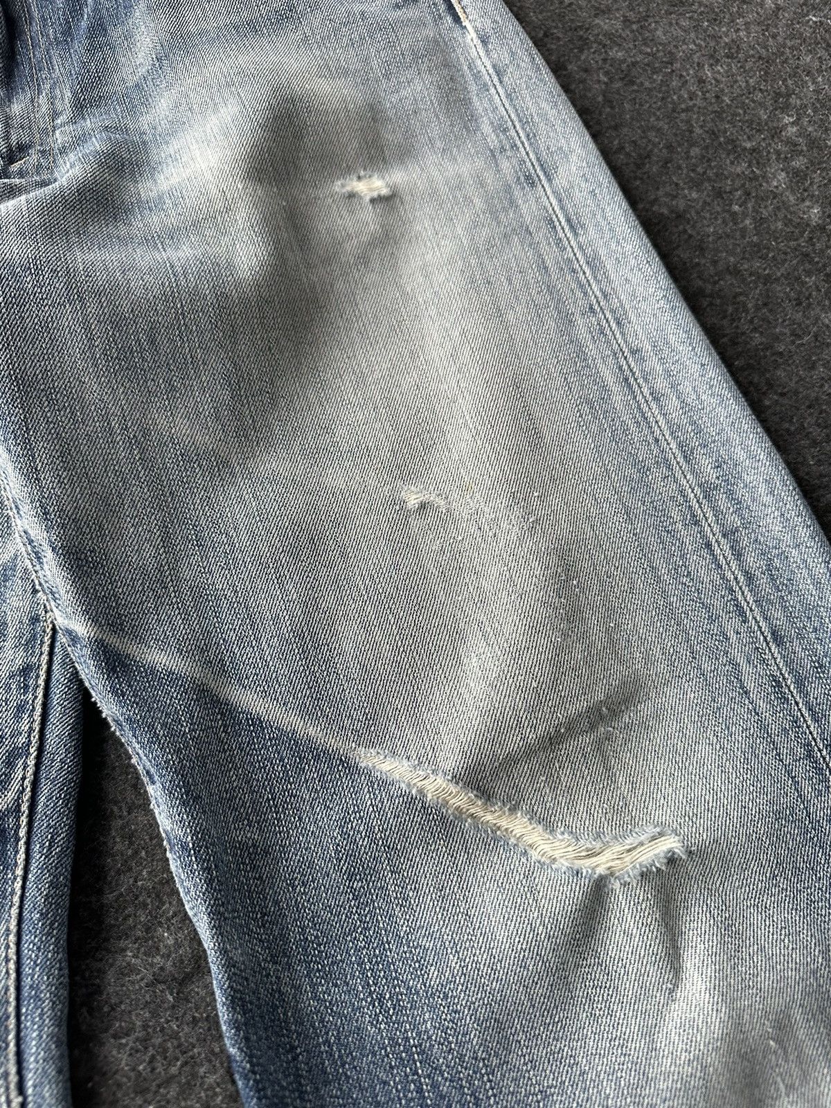 Levi's Vintage Levis 510 Red Loop Faded Washed Distressed D439 Size US 30 / EU 46 - 12 Thumbnail