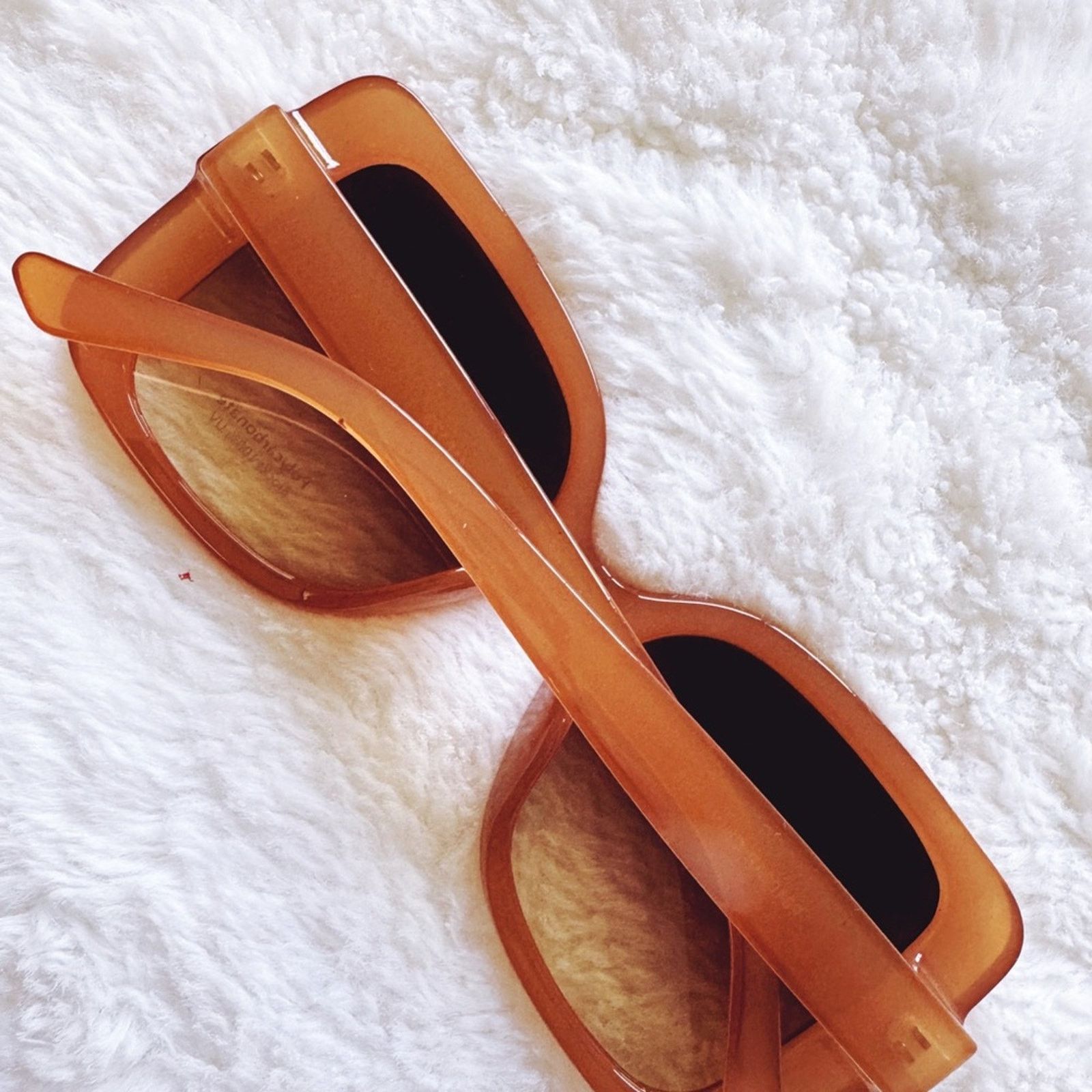 Other Eva Clear Gold Square-Framed Sunglasses Size ONE SIZE - 13 Thumbnail