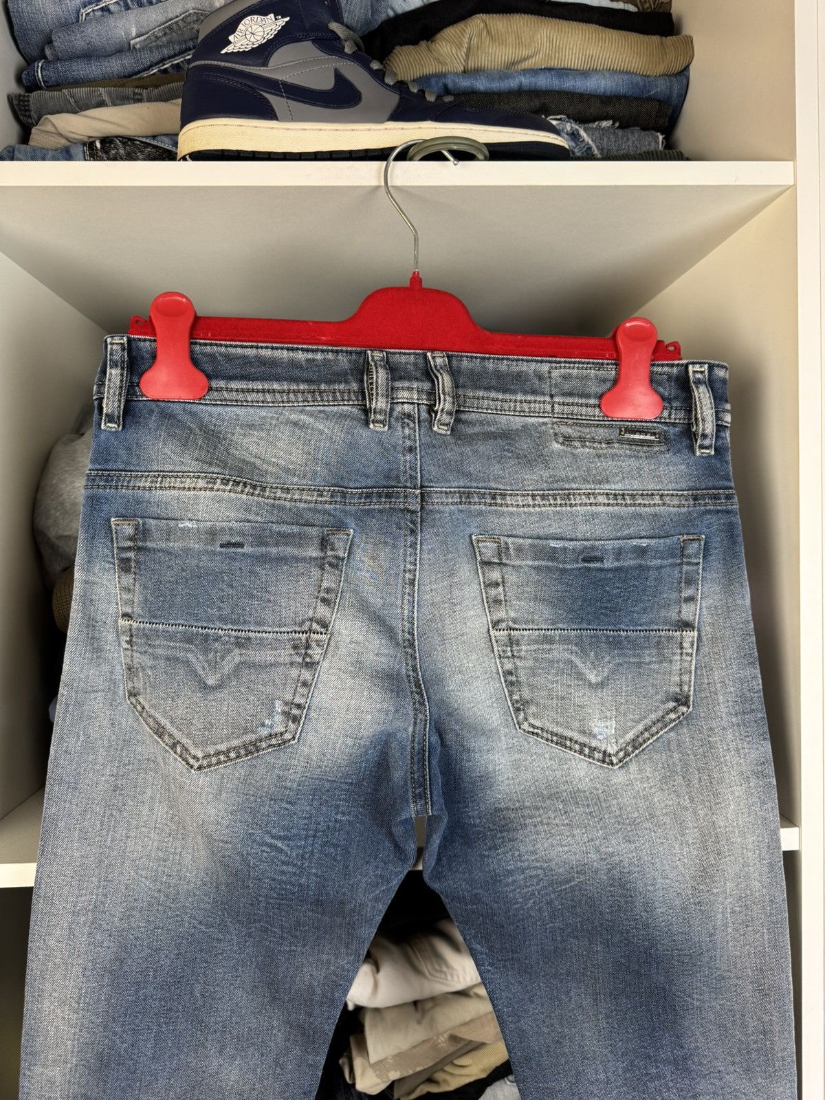 Diesel Diesel Thommer Slim-Skinny Distressed Denim Jeans Size US 31 - 16 Thumbnail