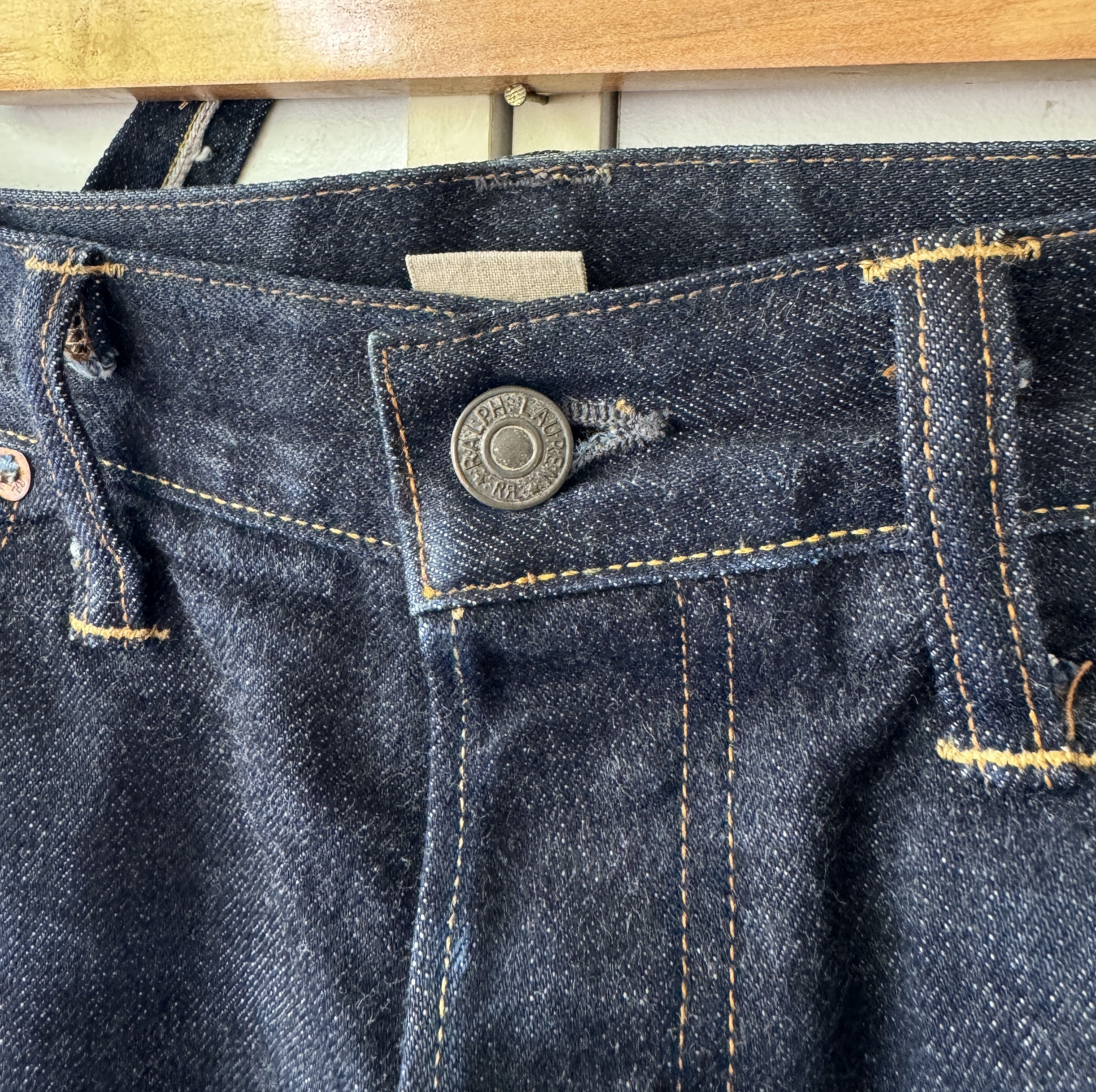 RRL Ralph Lauren RRL DOUBLE RL TYPE 21 SELVEDGE JEANS Size US 33 - 3 Thumbnail