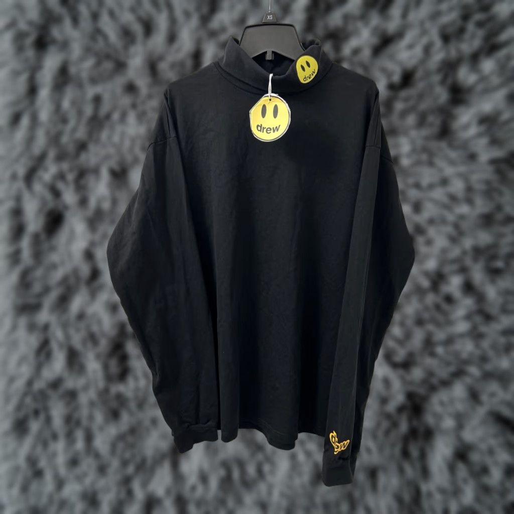 Drew House Drew House Sweatshirt Mens XL Black Turtleneck Pullover Long Sleeve Pullover Relaxed Fit Brand: Drew House Mens XL Black Turtleneck Sweatshirt Size US XL / EU 56 / 4 - 1 Thumbnail