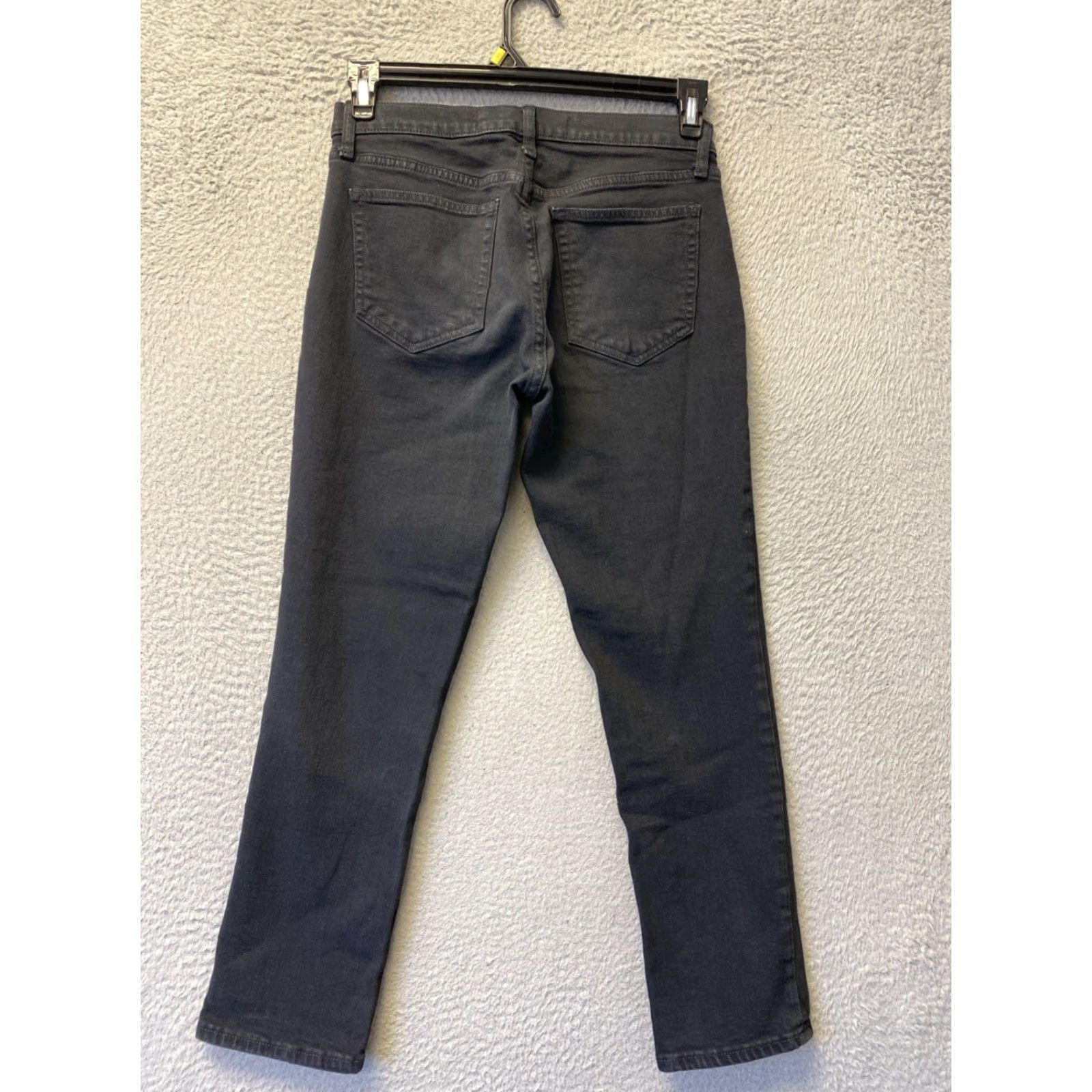 Gap GAP Jeans Pants Womens 28x26 Black Low Rise Y2K 5-Pocket Regular Fit Belt Loops Cotton Jeans - 2010s Chic Moto Womens/Girls? Size 28" / US 6 / IT 42 - 7 Thumbnail