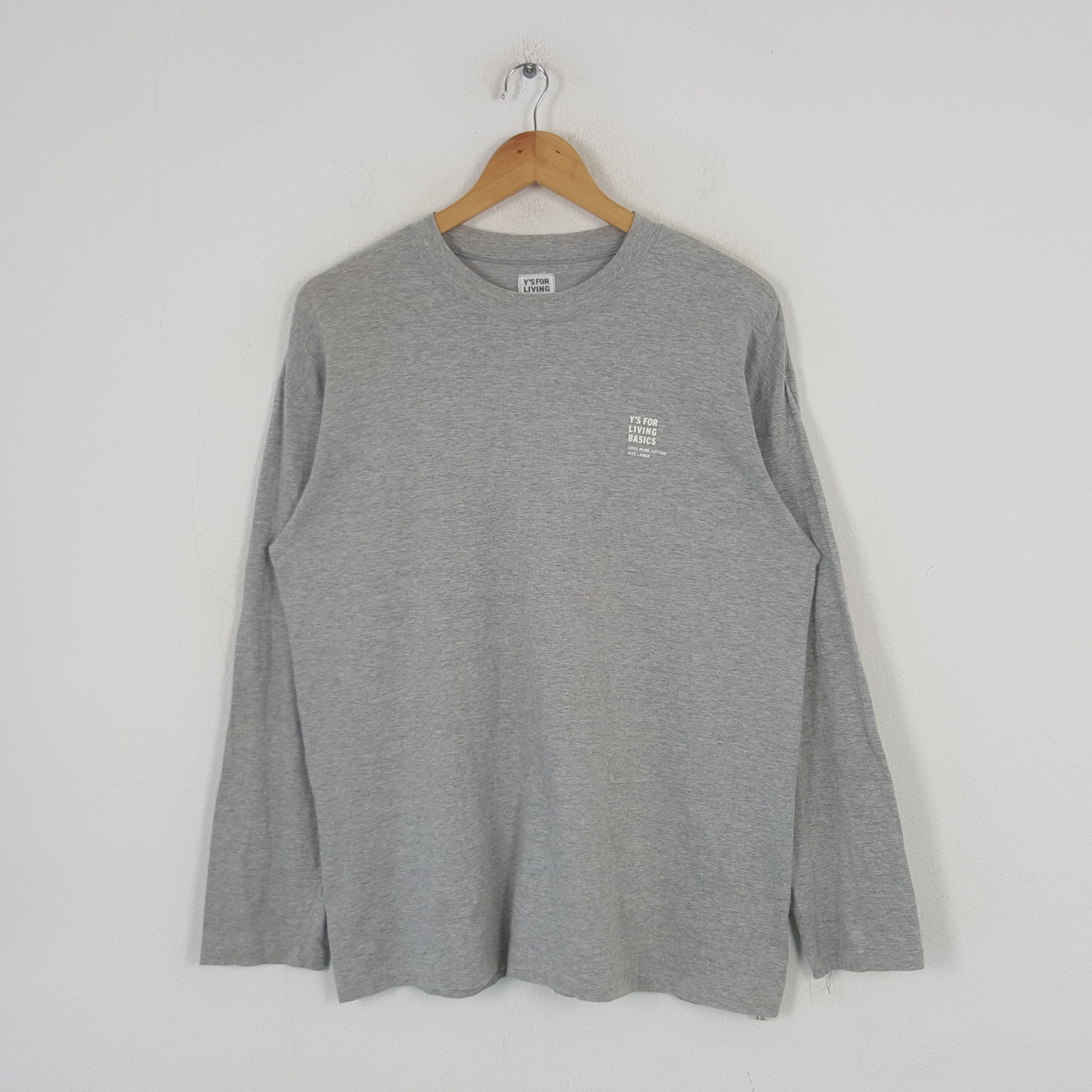 Japanese Brand × Vintage × Yohji Yamamoto Vintage Y's For Living Basics Yohji Yamamoto Tshirt C285N42 Size US L / EU 52-54 / 3 - 1 Thumbnail